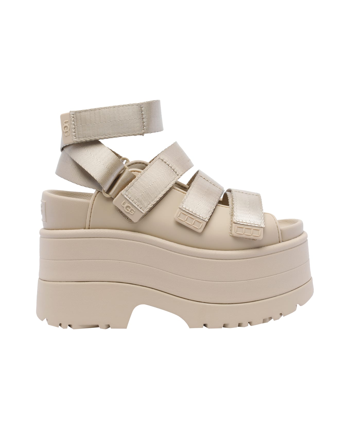 UGG Goldenrise Platform Sandals - Beige