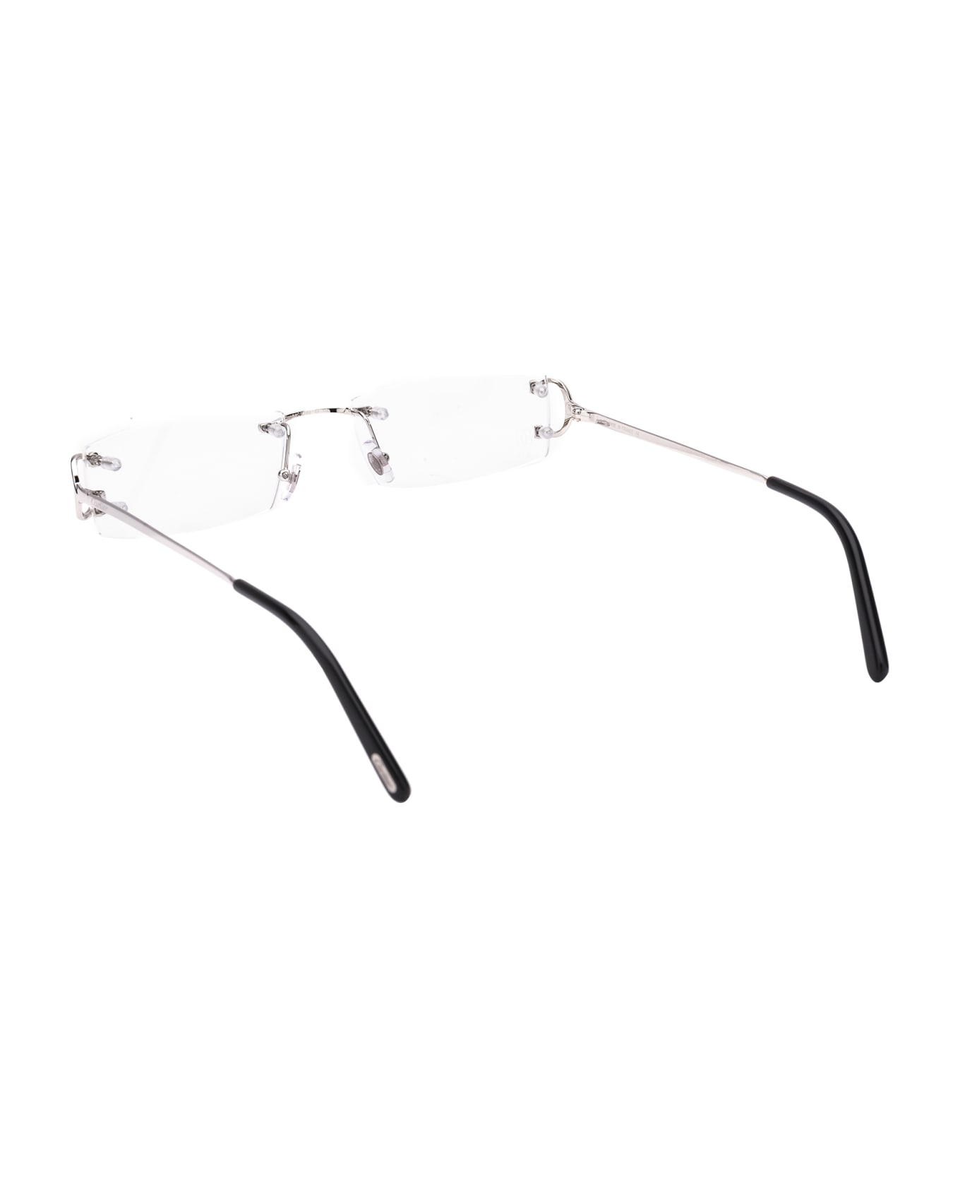 Cartier Eyewear Ct0092o Glasses - 002 SILVER SHINY TRANSPARENT
