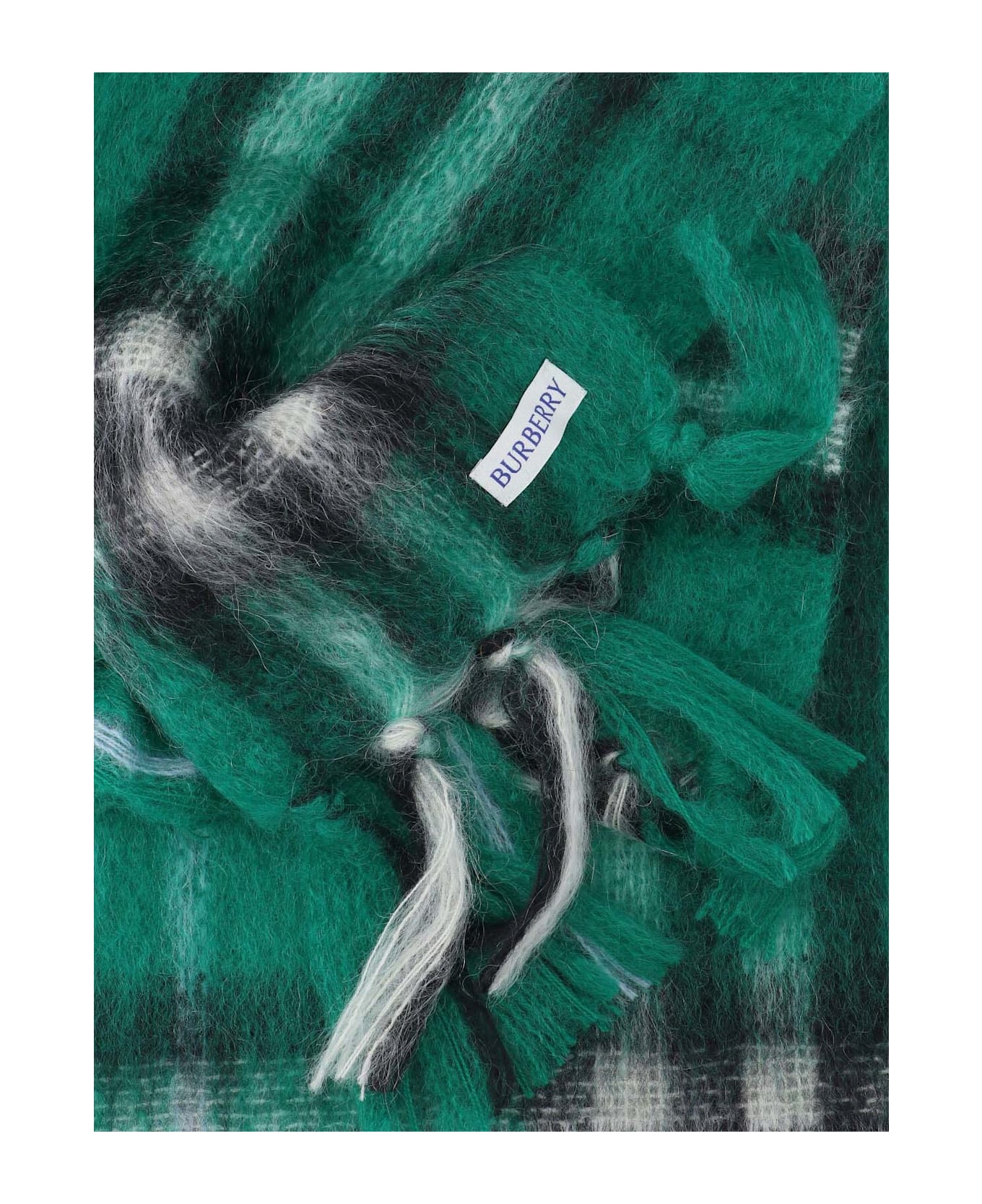 Burberry 
check
 Scarf - Green