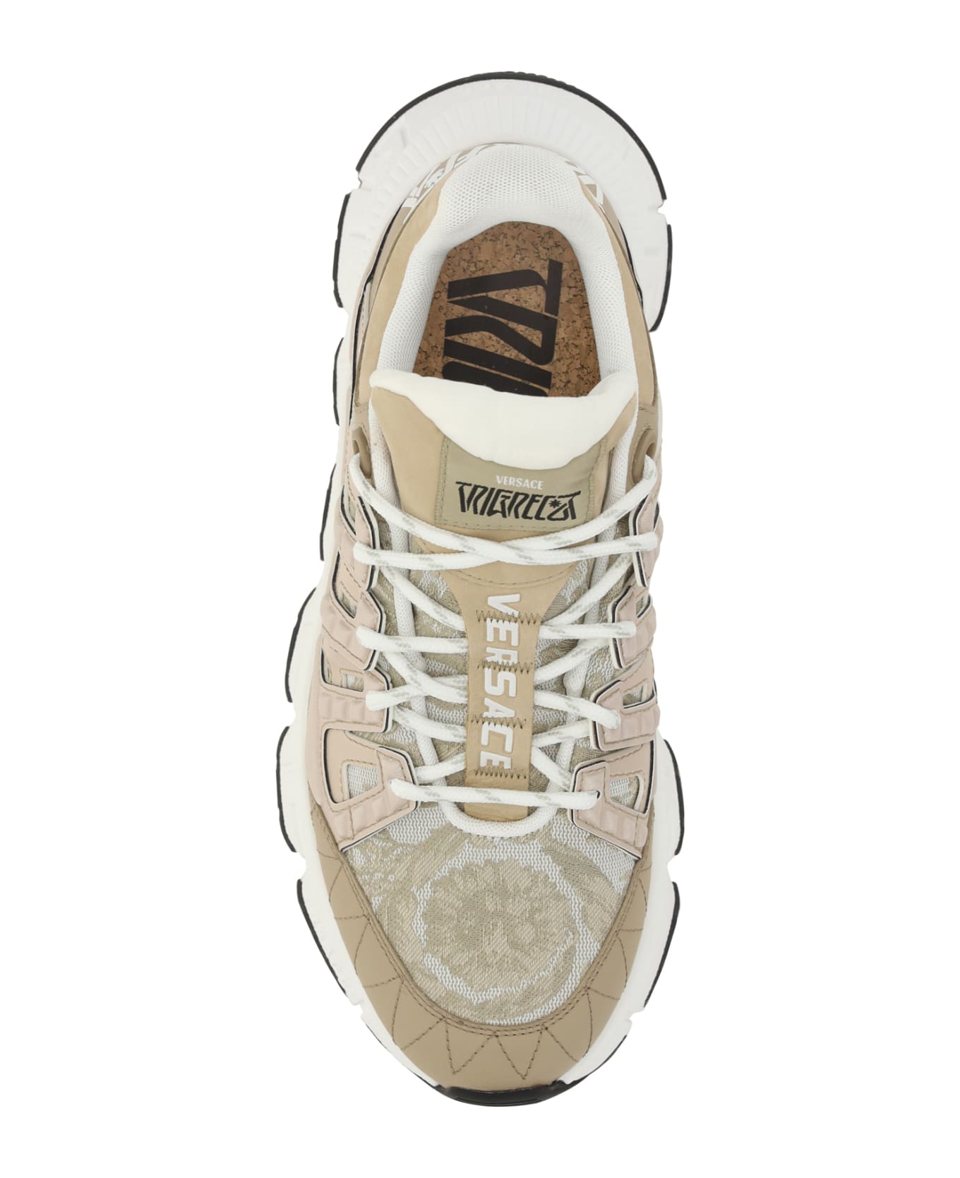Versace Trigreca Sneakers - Beige/beige