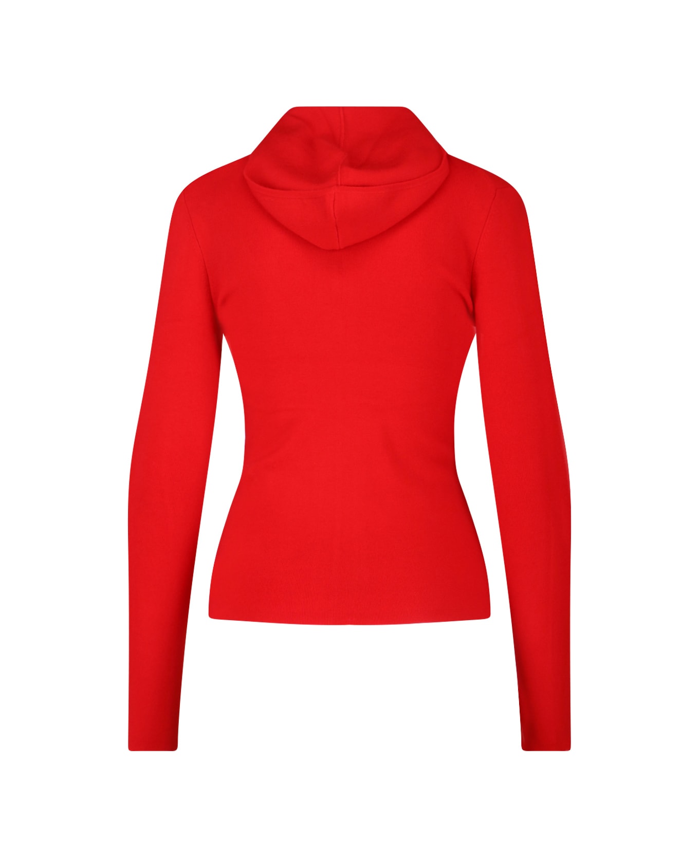 Victoria Beckham Logo Zip Sweatshirt - Red