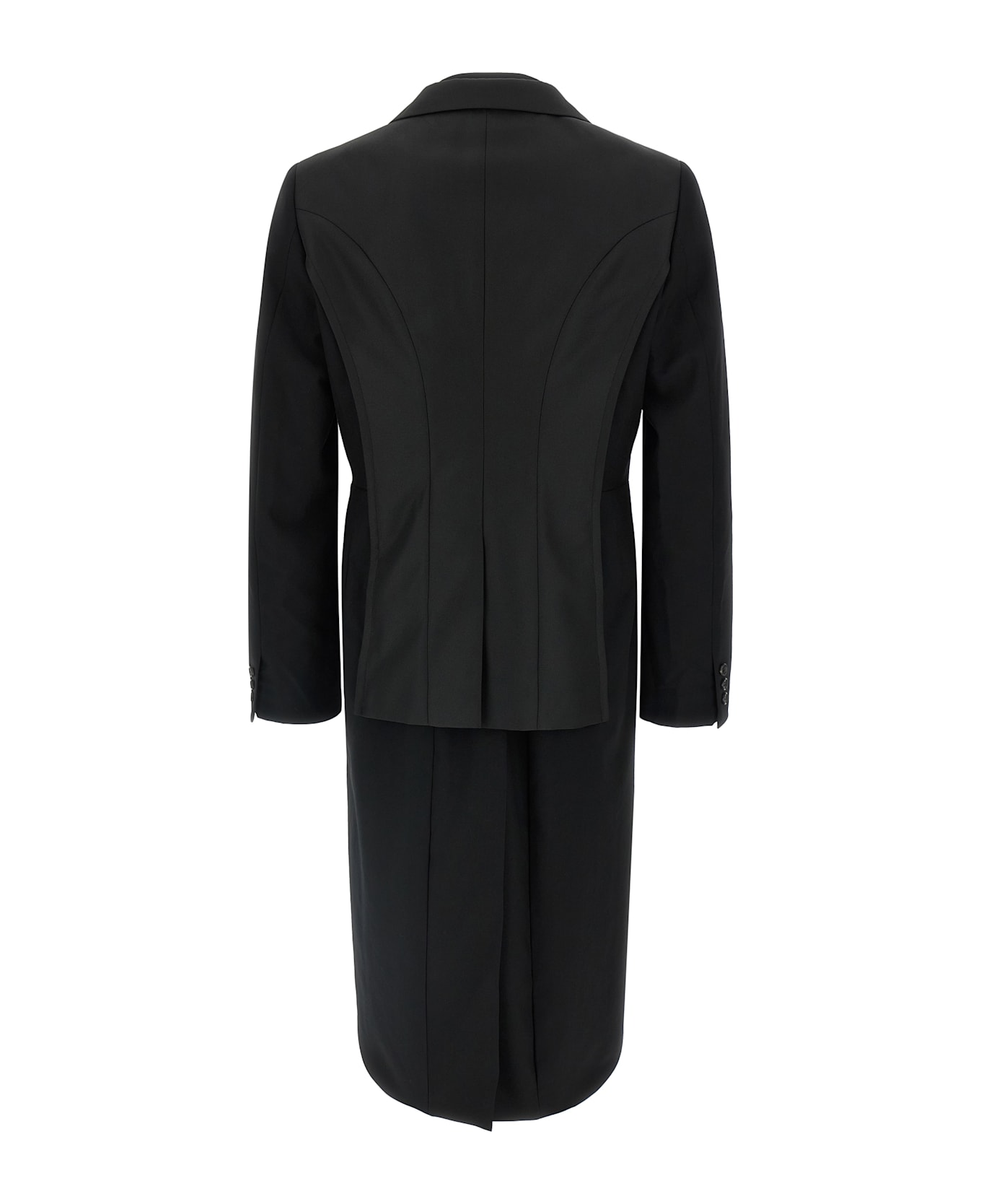 Comme Des Garçons Homme Plus Double Layer Blazer Jacket - Black  
