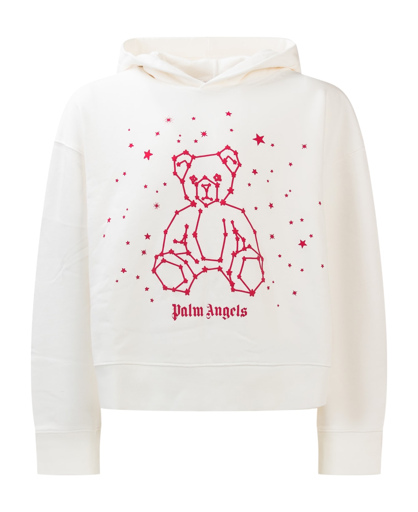 Palm Angels Astro Bear Hoodie - OFF WHITE RED ニットウェア＆スウェットシャツ
