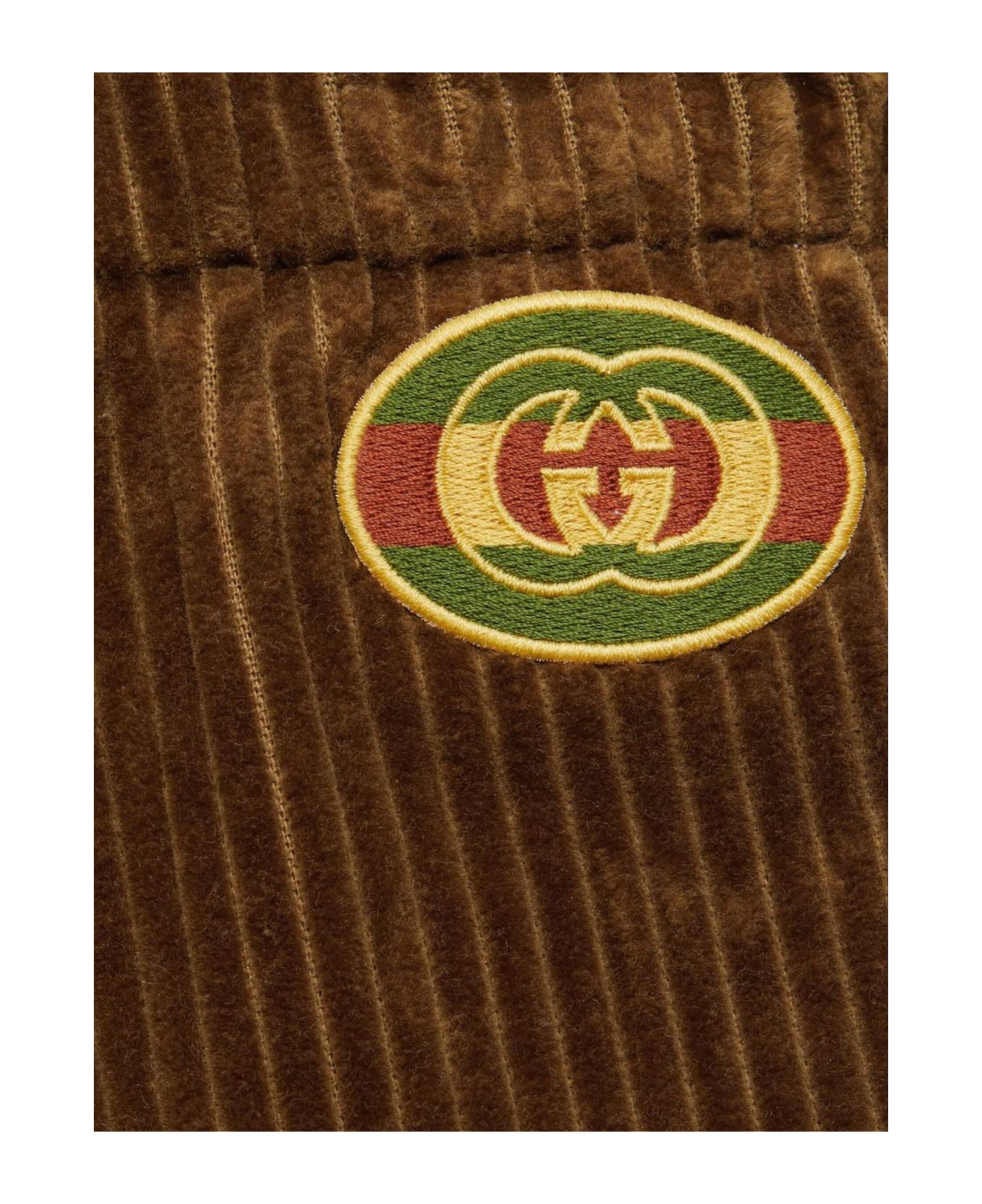 Gucci Brown Corduroy Velvet Trousers - BROWN ボトムス