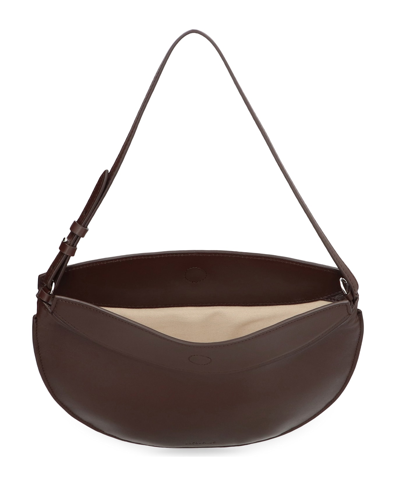 Jacquemus Shoulder Bag Le Petite Oval In Leather - brown