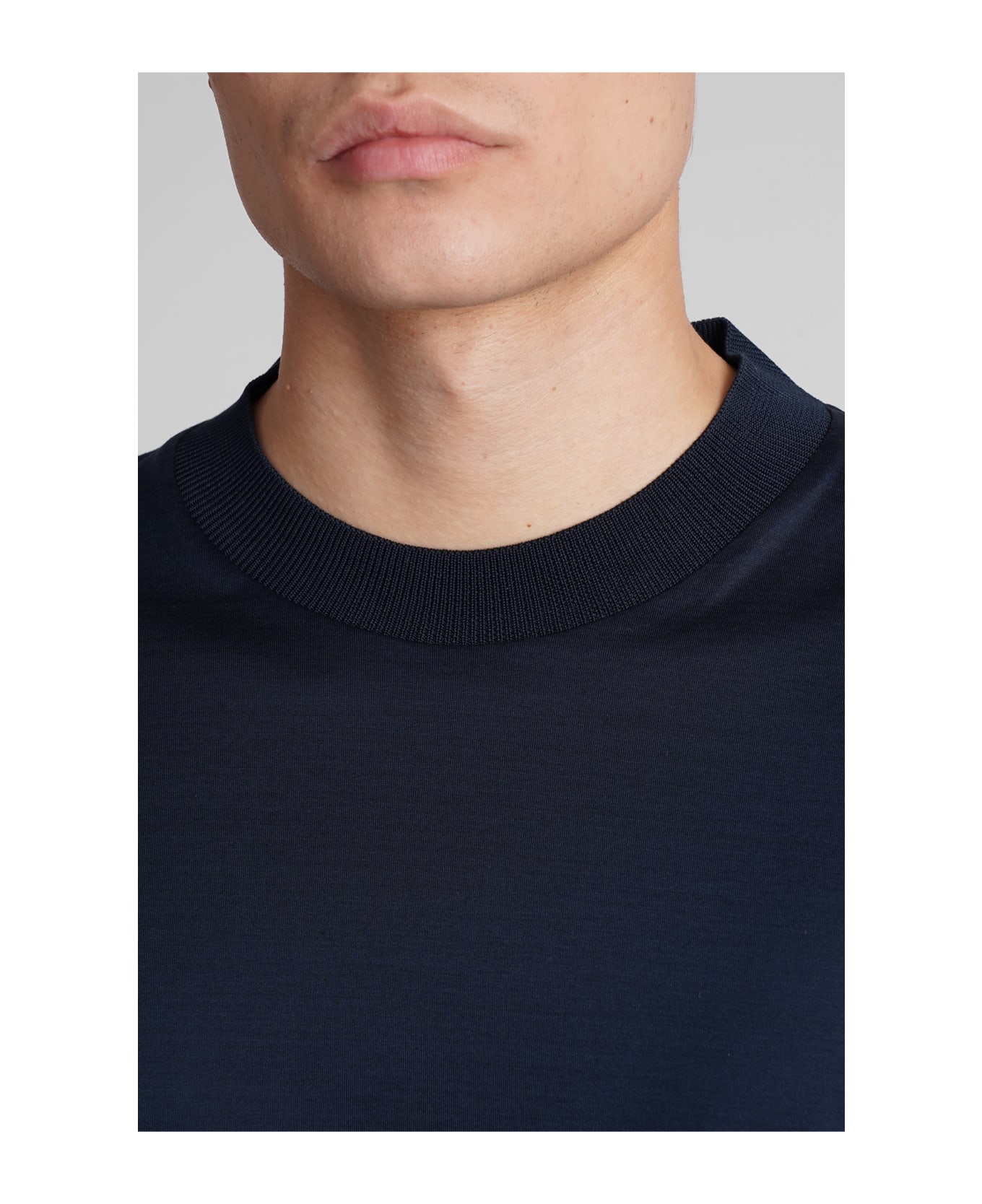 Tagliatore 0205 Keys T-shirt In Blue Cotton - blue