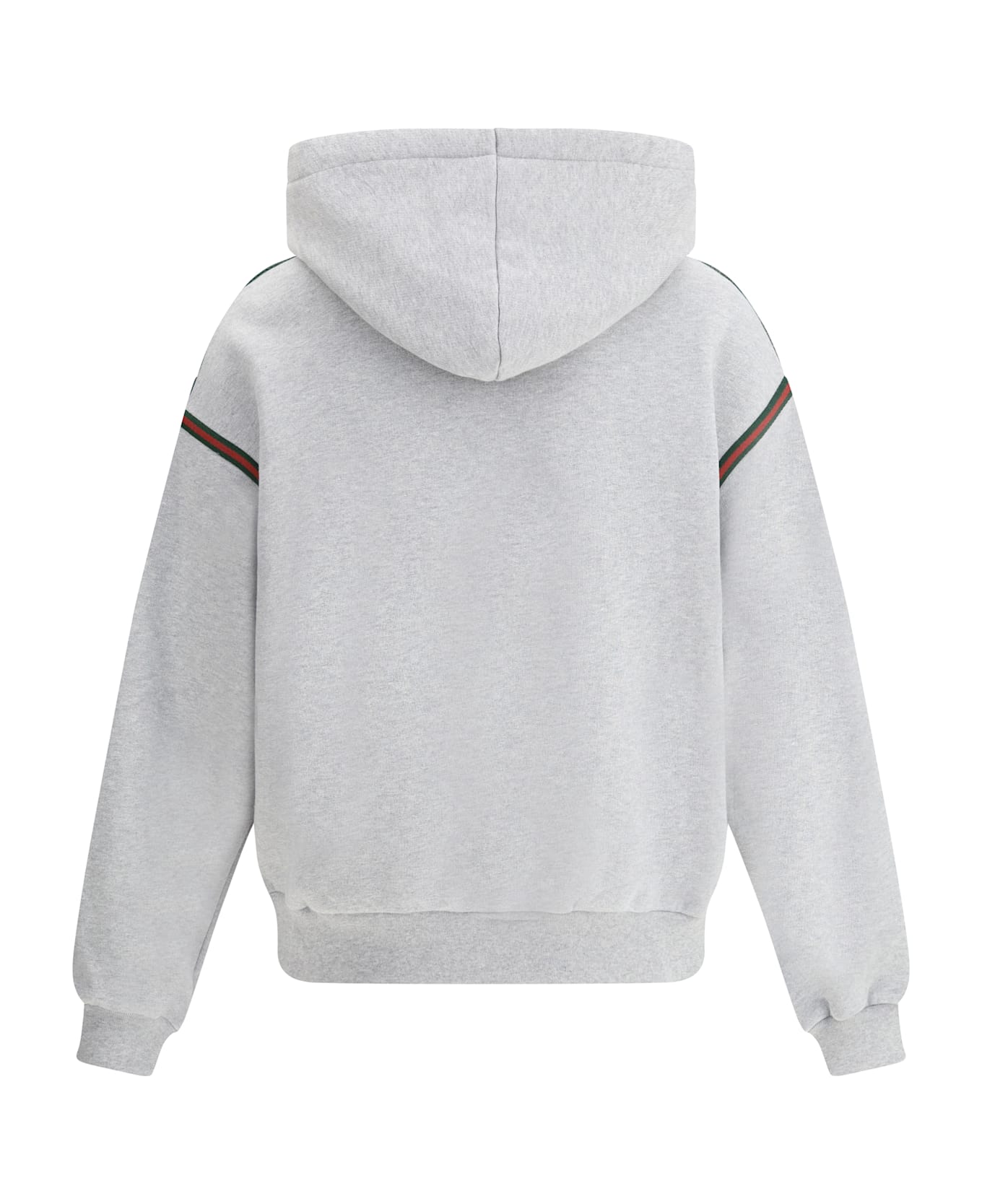 Gucci Colored Bands Hooded Sweatshirt - Grey Melange