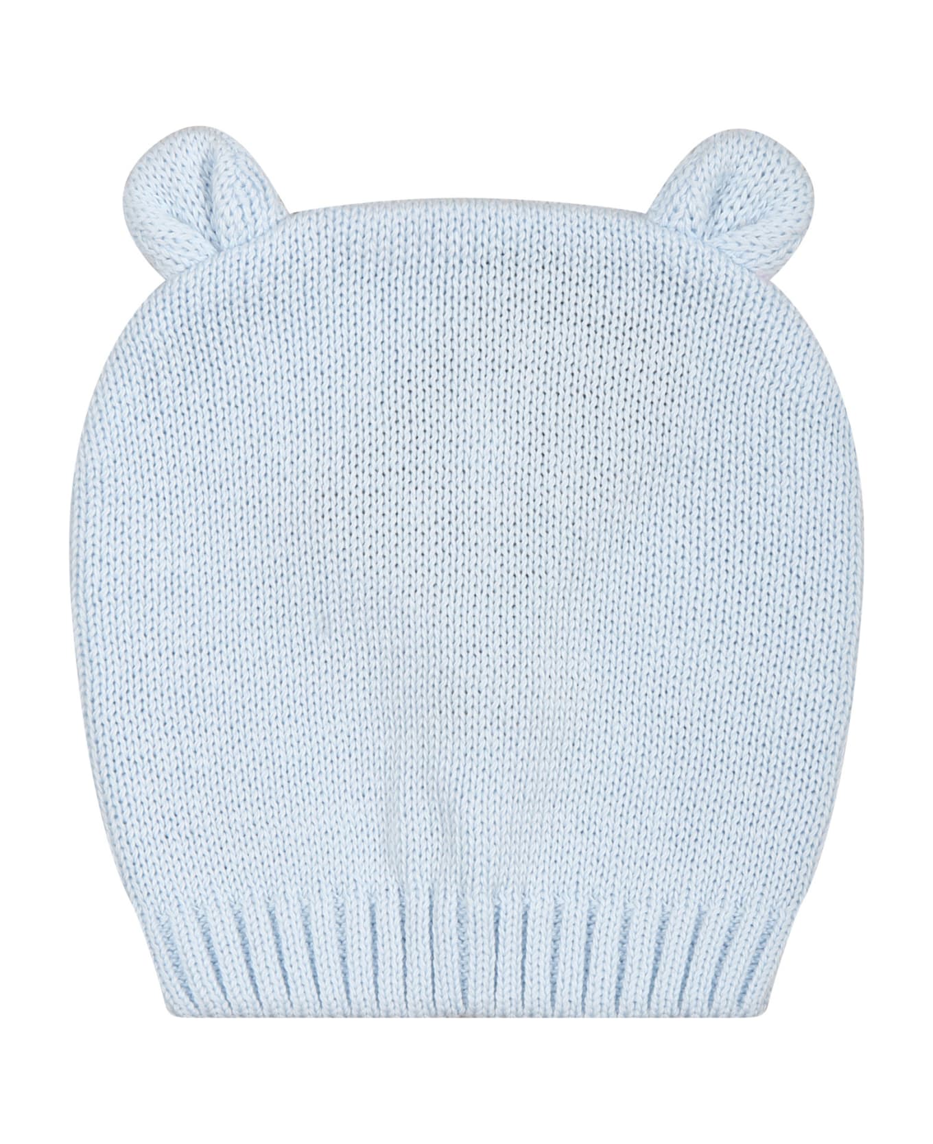 Little Bear Light Blue Junior Hat For Baby Boy - Cielo