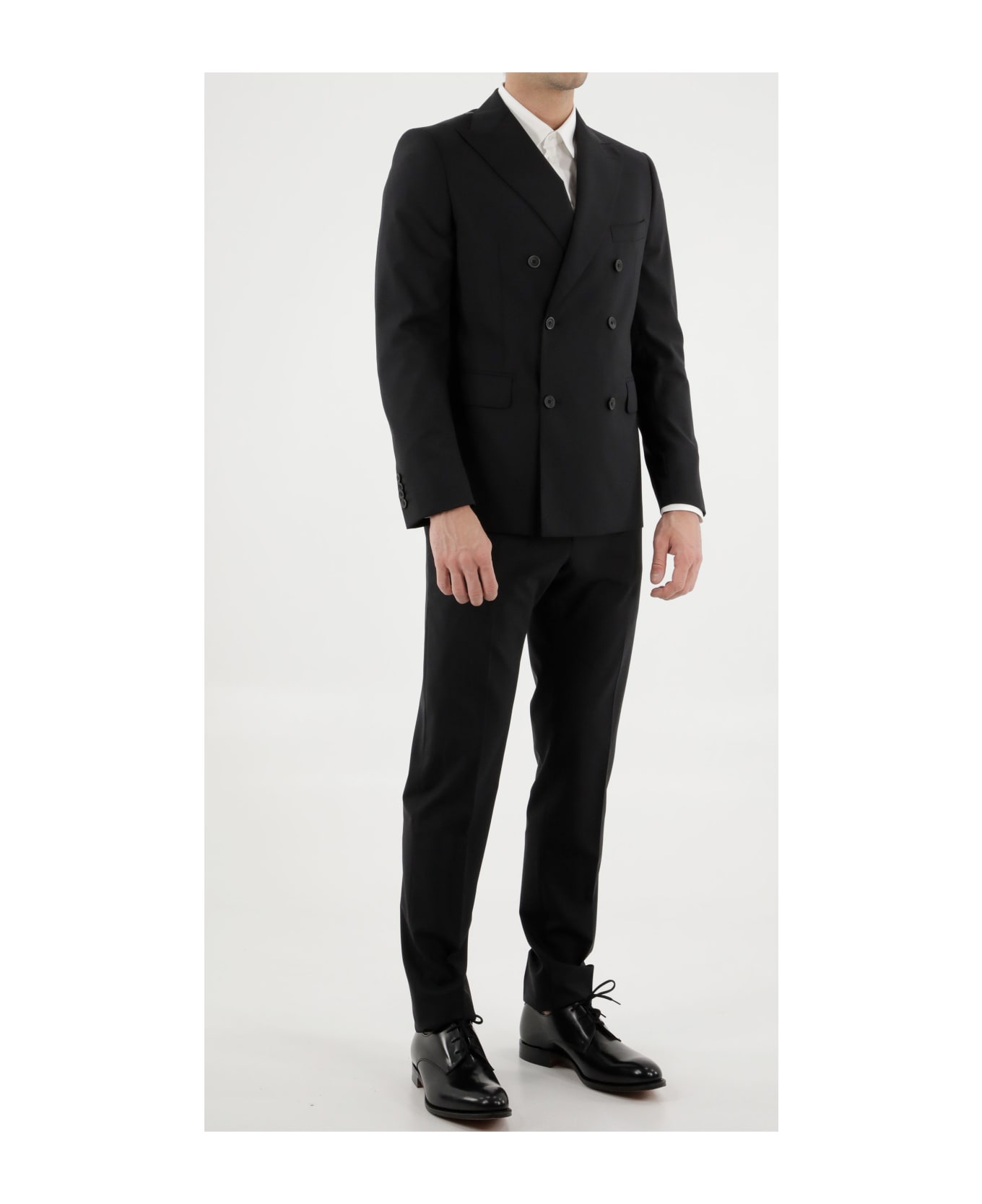 Tonello Black Wool Two-piece Suit - BLACK スーツ