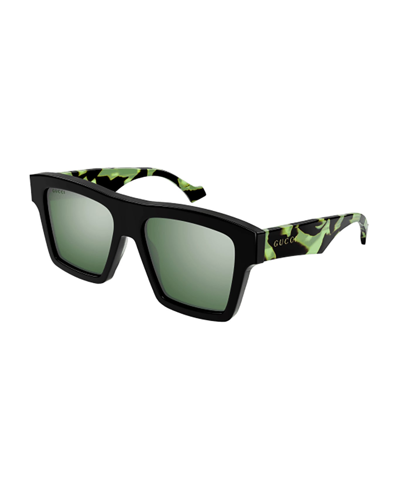 Gucci Eyewear GG0962S Sunglasses - Black Havana Green サングラス