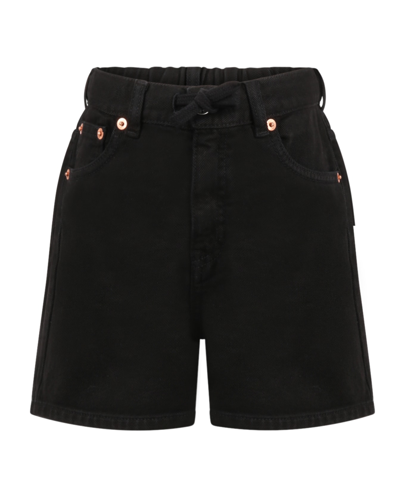 MM6 Maison Margiela Black Shorts For Girl - Black ボトムス