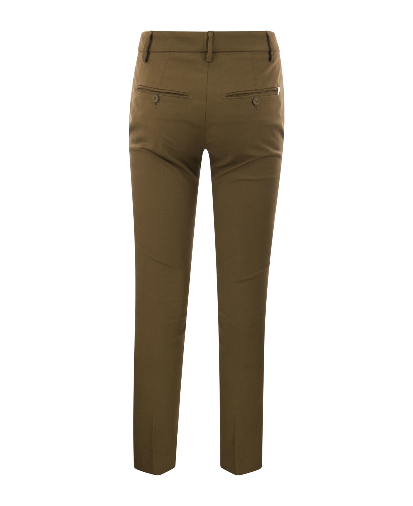 Dondup Perfect - Slim Fit Stretch Trousers - Green