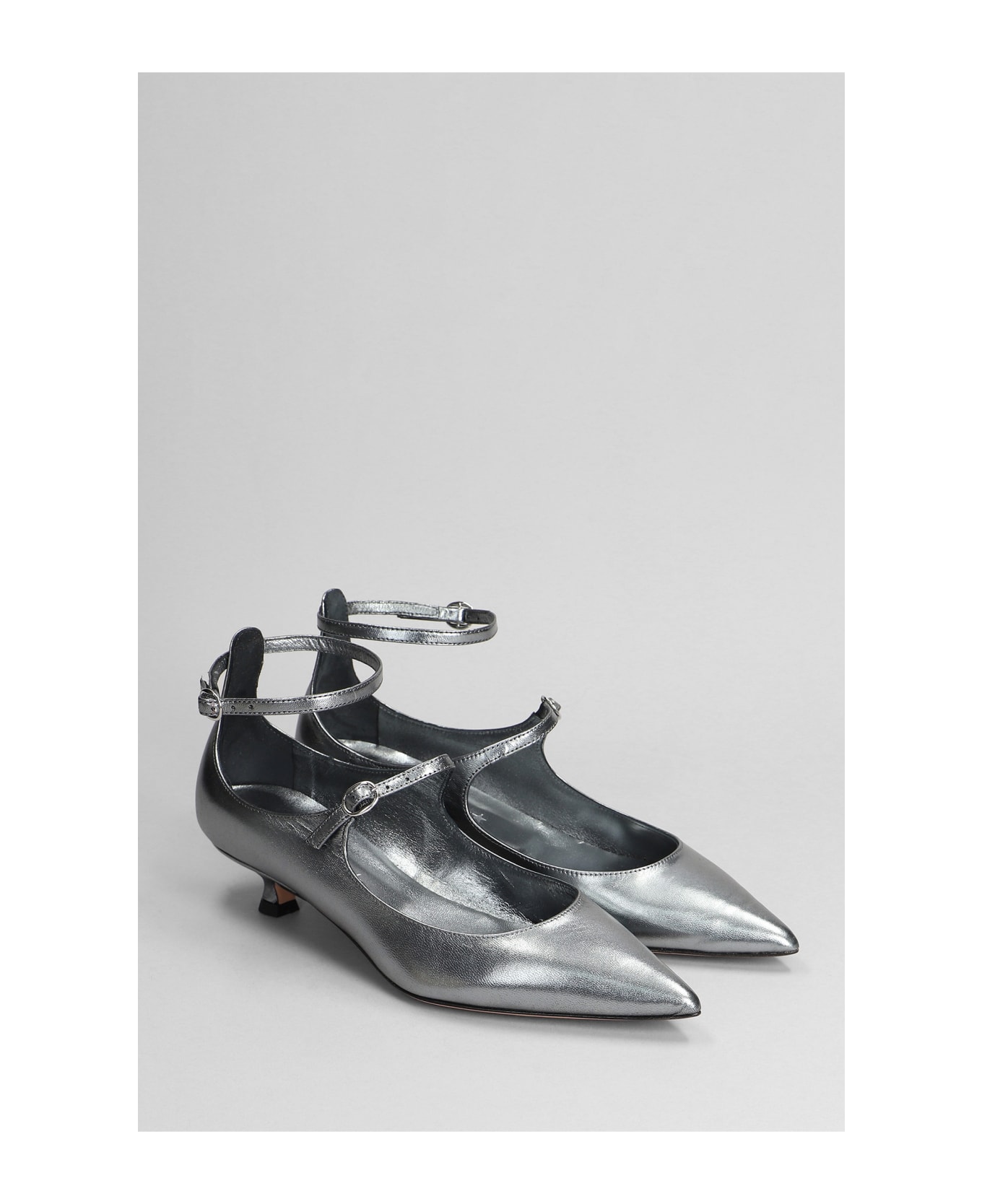 Marc Ellis Pumps In Silver Leather - silver ハイヒール