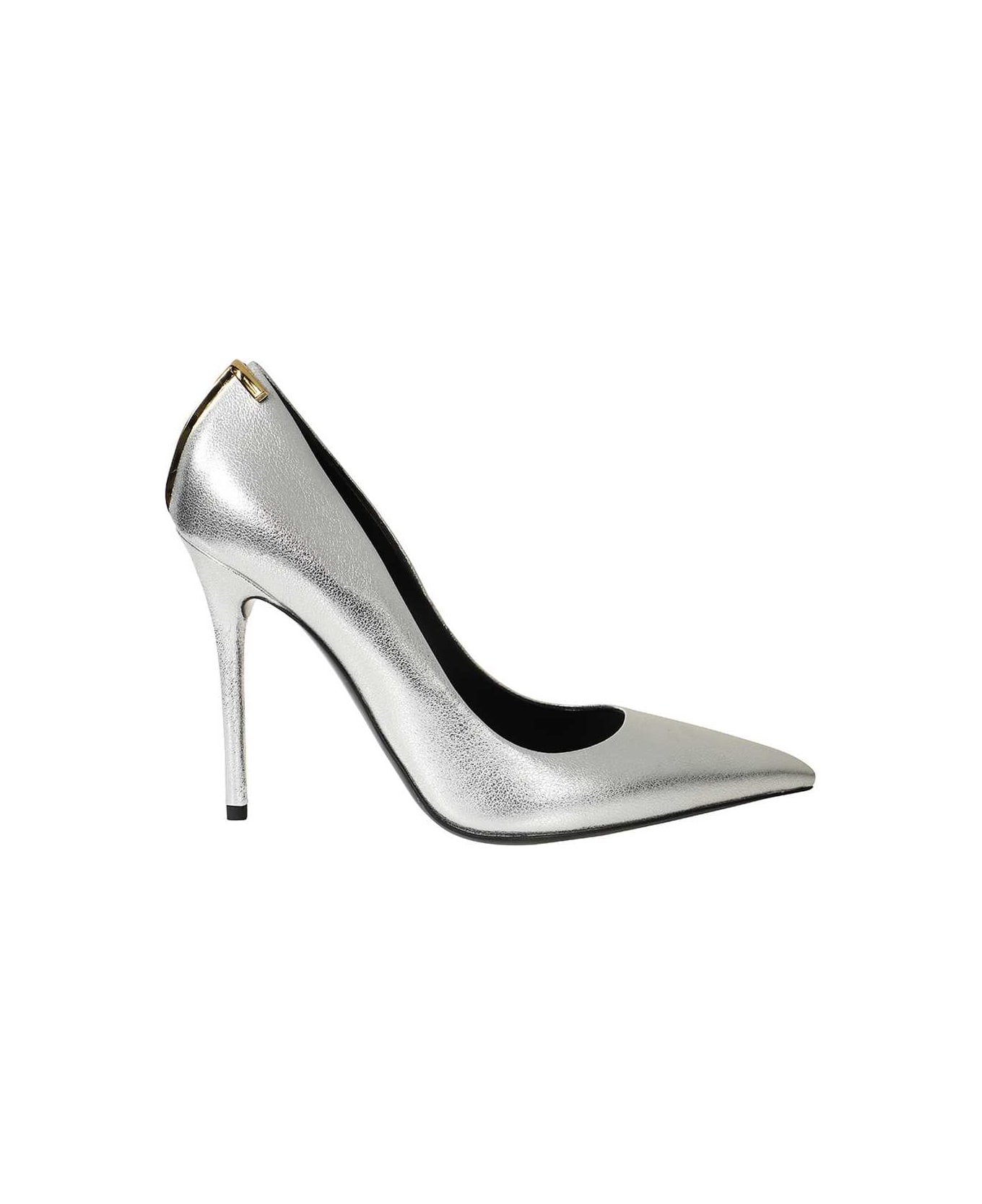 Tom Ford Leather Pumps - Silver