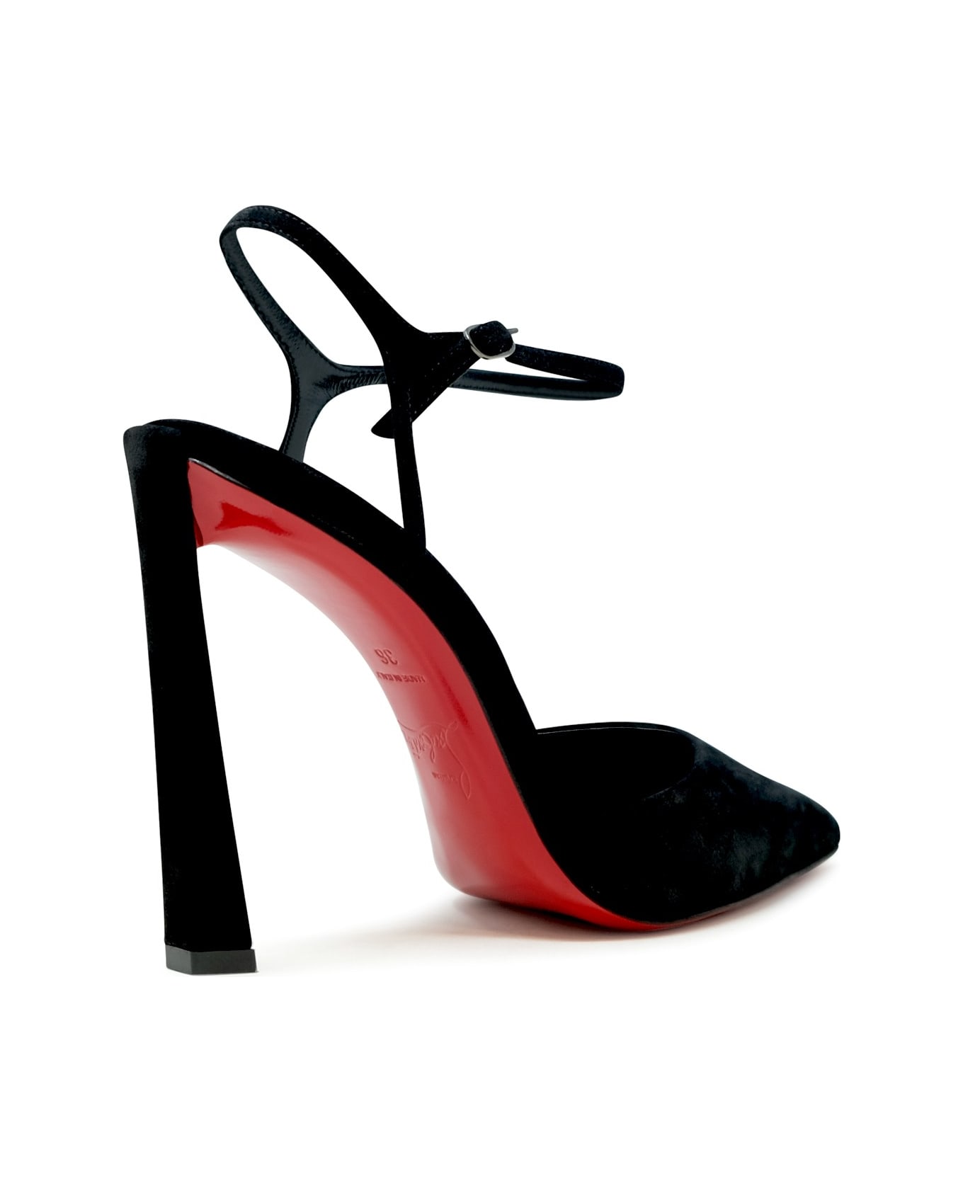 Christian Louboutin Black Condora Riviera Suede 100 Pumps - BLACK