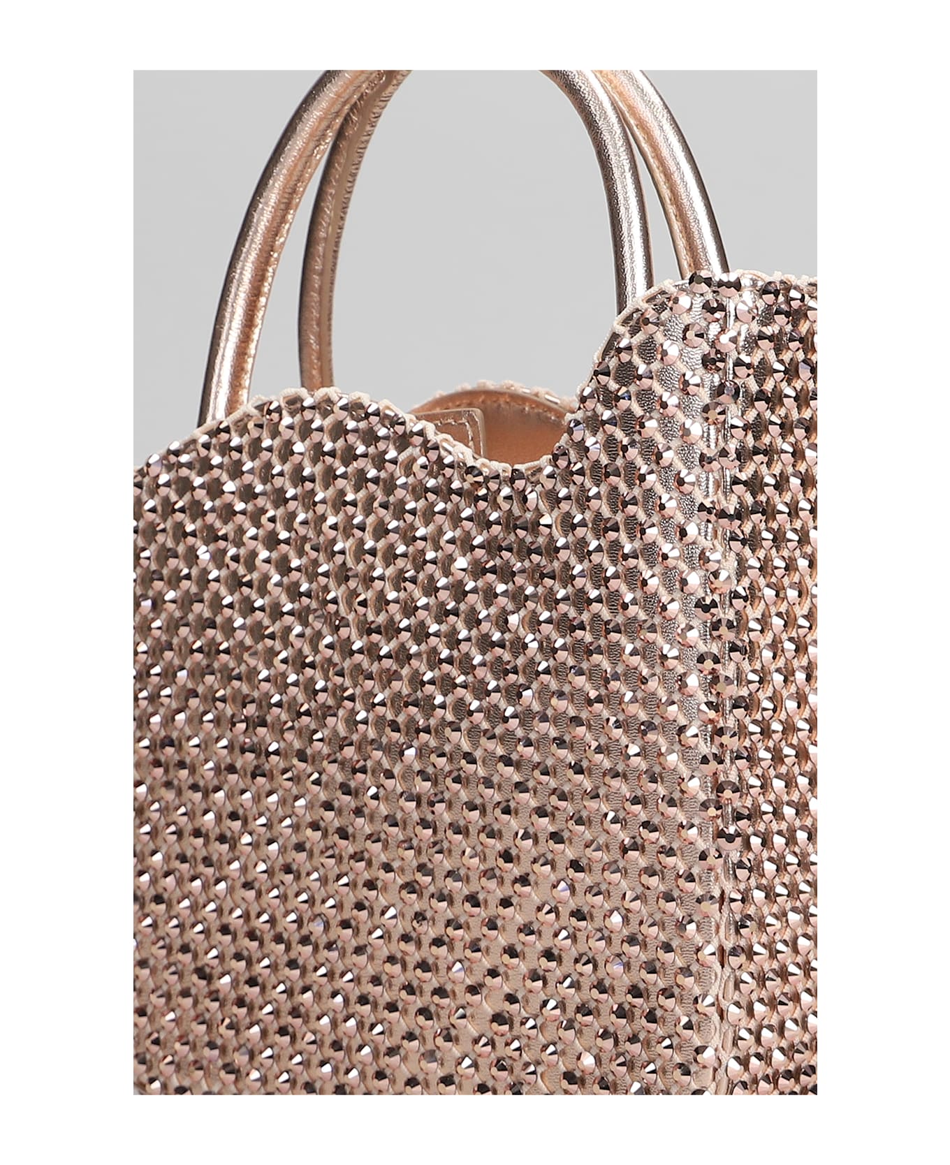 Le Silla Gilda Mini Shoulder Bag In Copper Leather - copper