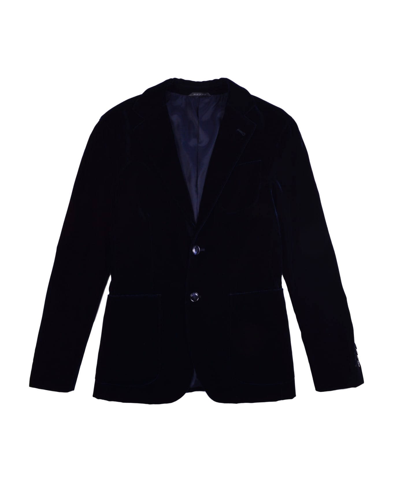 Giorgio Armani George Line Jacket In Velvet - Blue