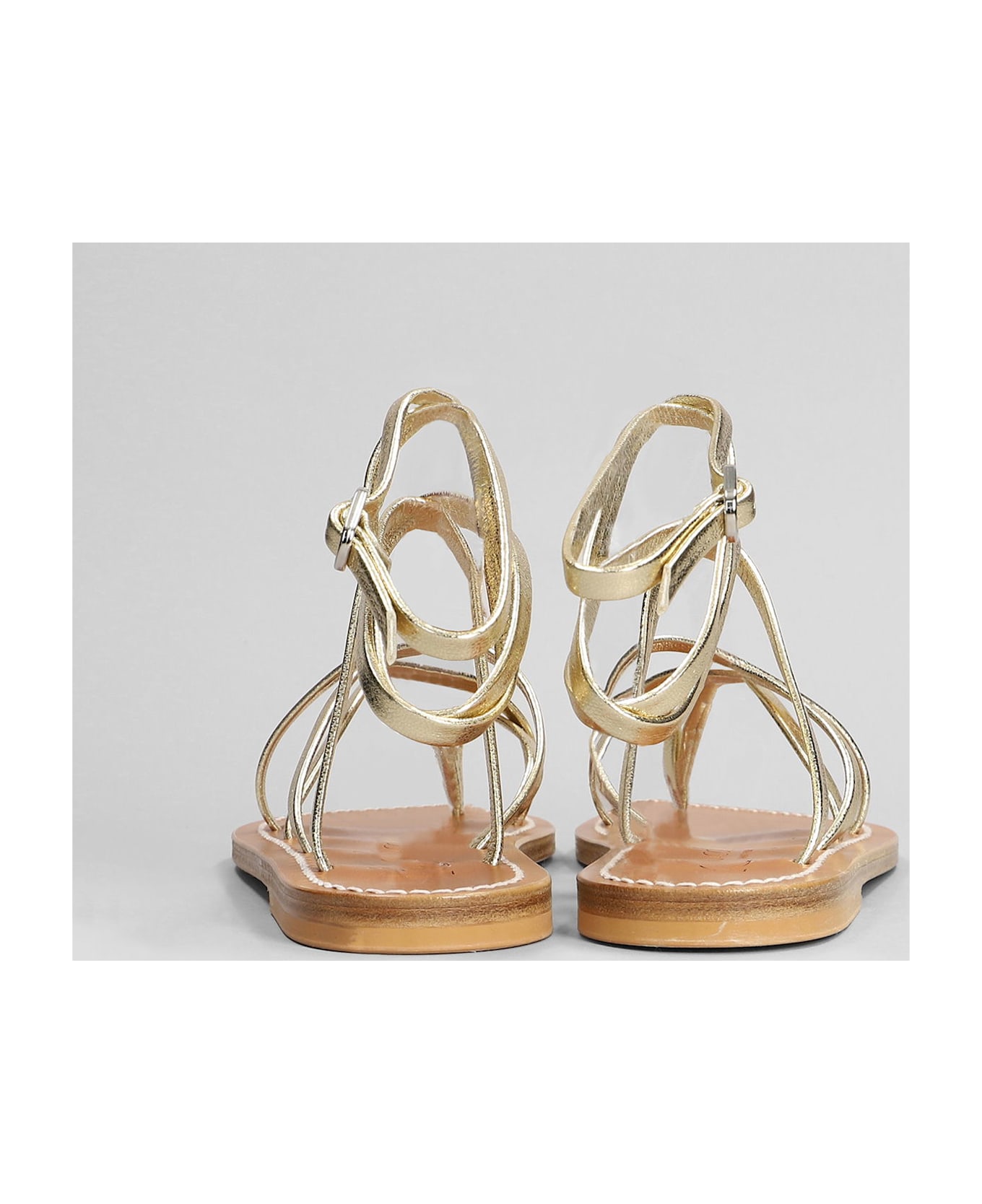 K.Jacques Zenobie F Flats In Gold Leather - gold