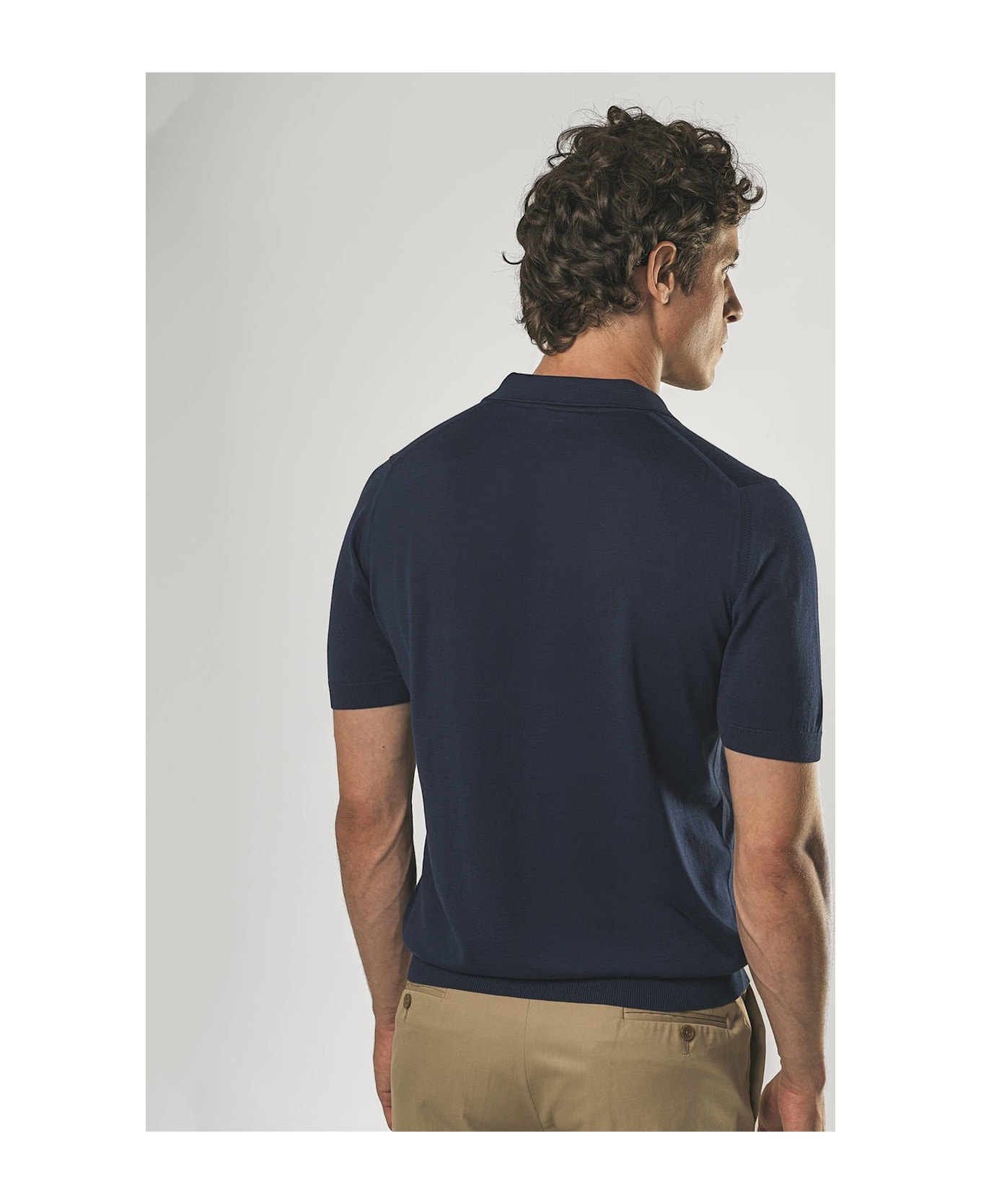 Larusmiani Ischia Polo Sweater - Navy