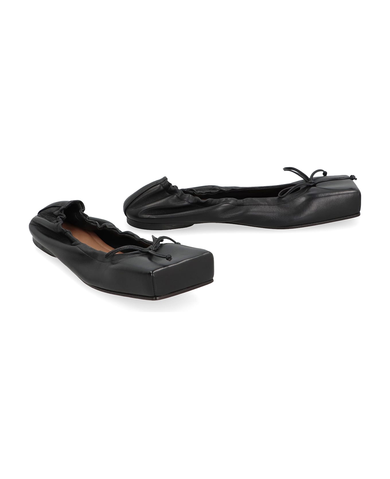 Jacquemus Ballet Leather Ballet Flats - black