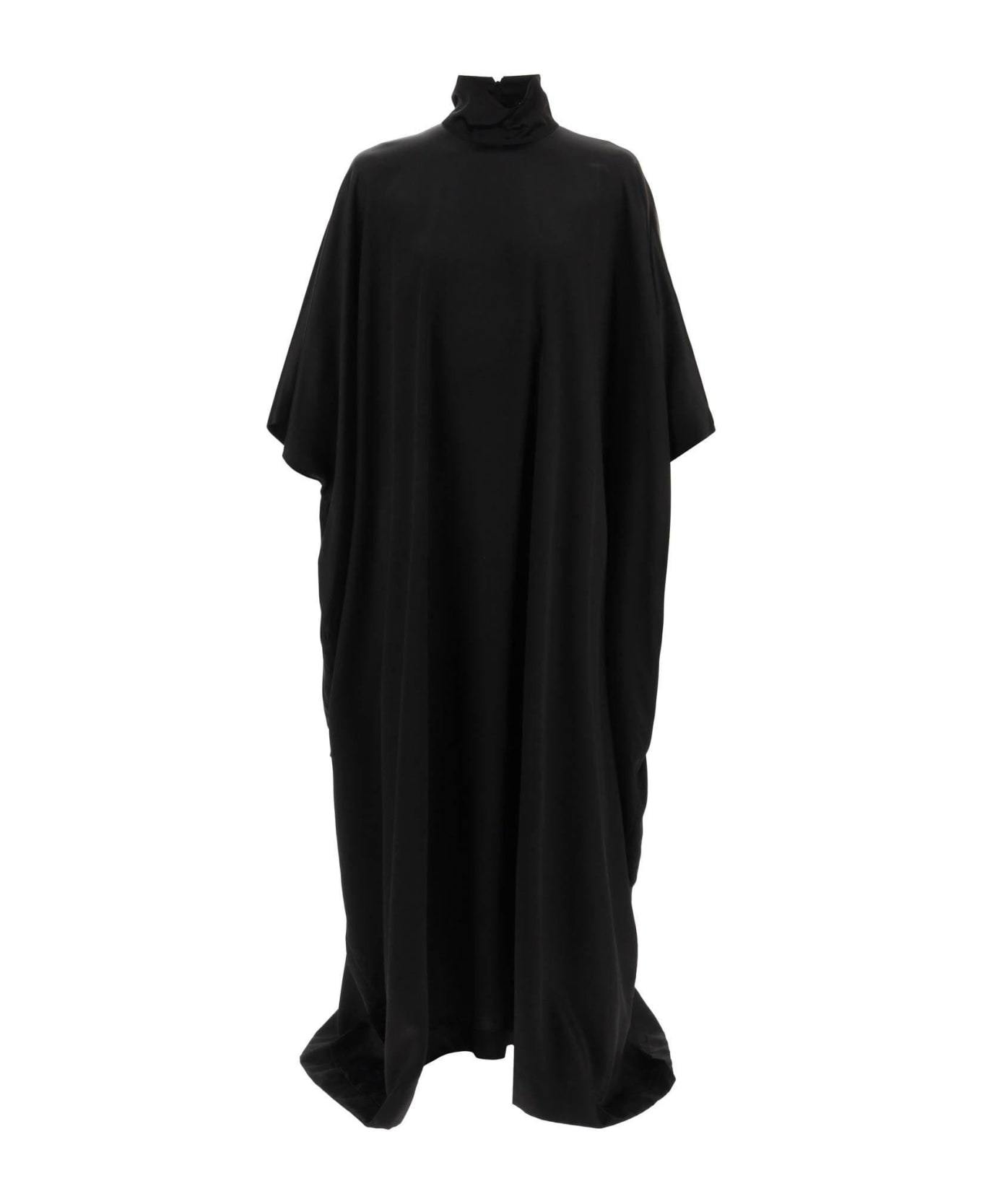 Balenciaga Satin Cape Dress - Black ワンピース＆ドレス