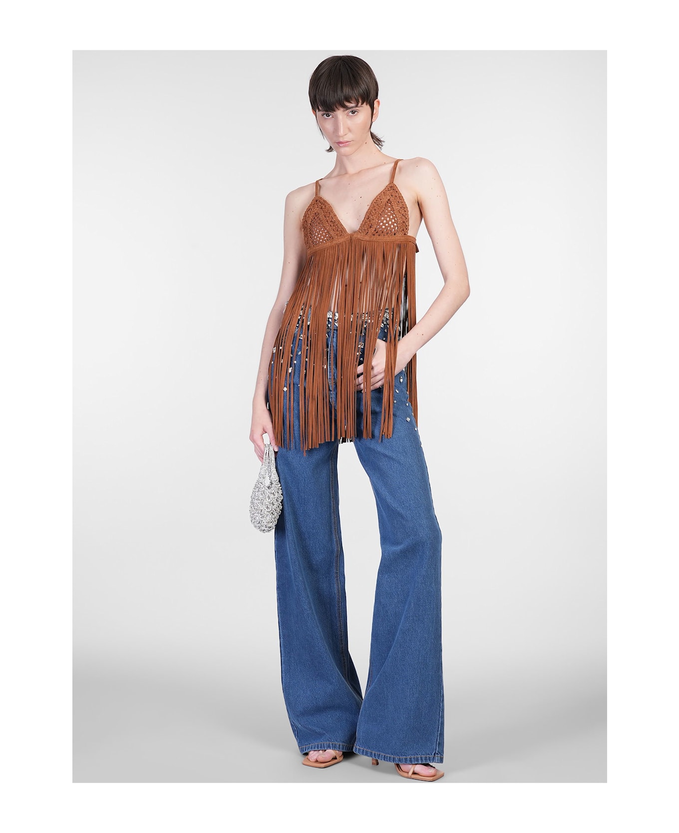 retrofete Jenna Jeans In Blue Cotton - blue