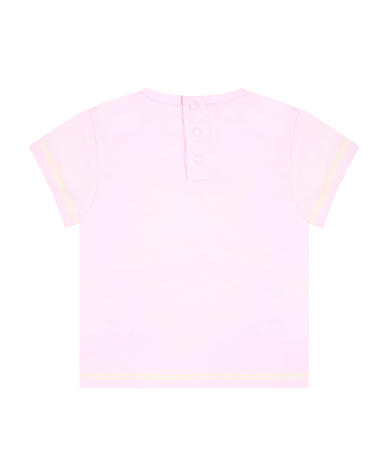 Billieblush T-shirt Rose Pour Bébé Fille Avec Flamant - Pink