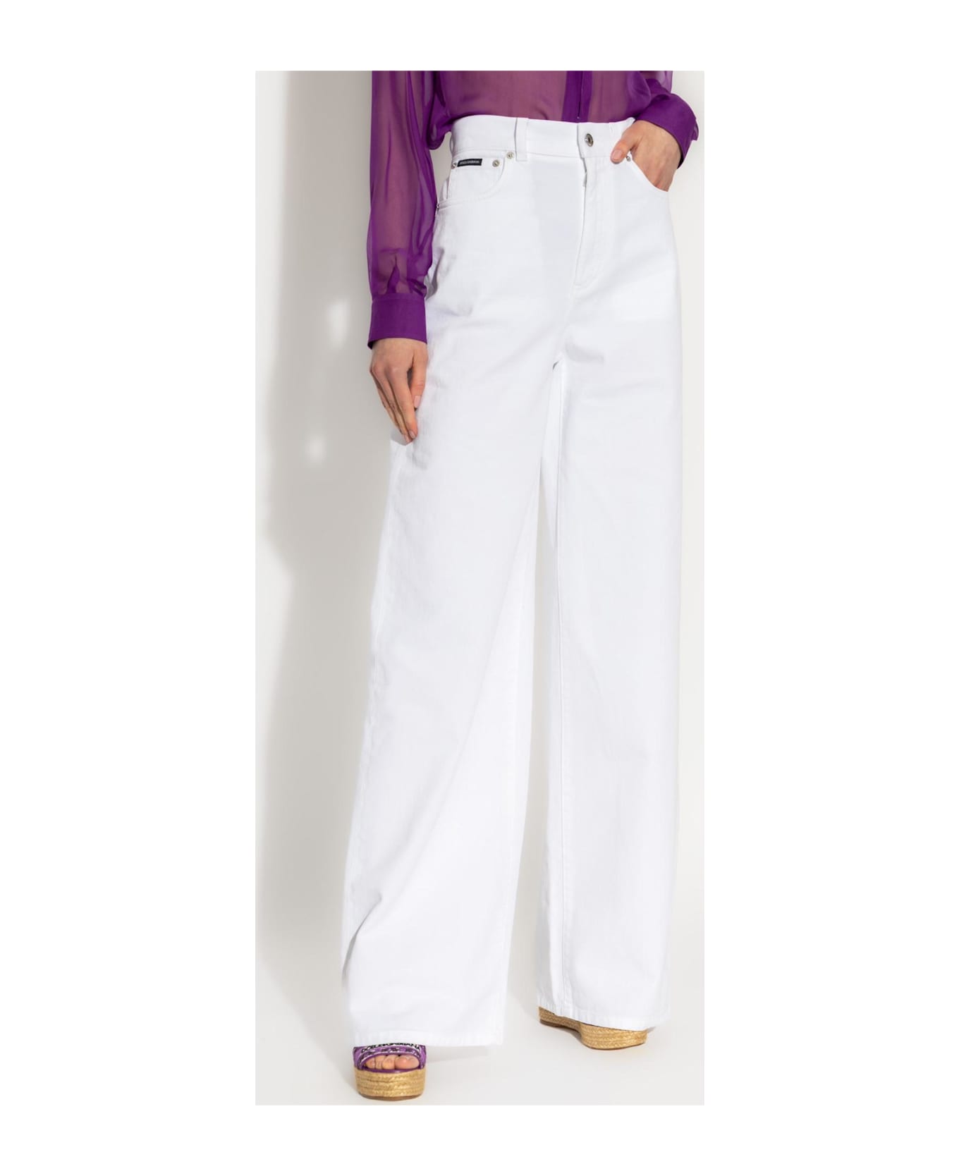 Dolce & Gabbana Wide-leg Jeans - White