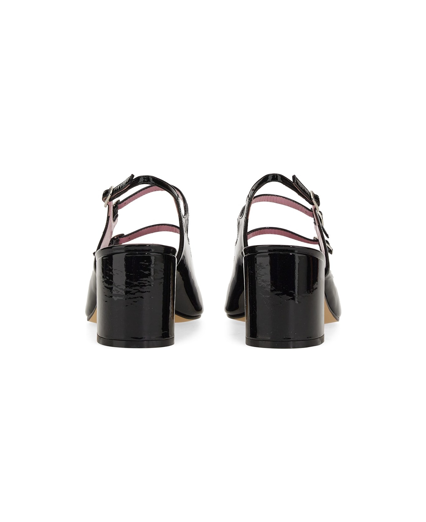 Carel Pump Papaya - Vernis Noir/ivoire