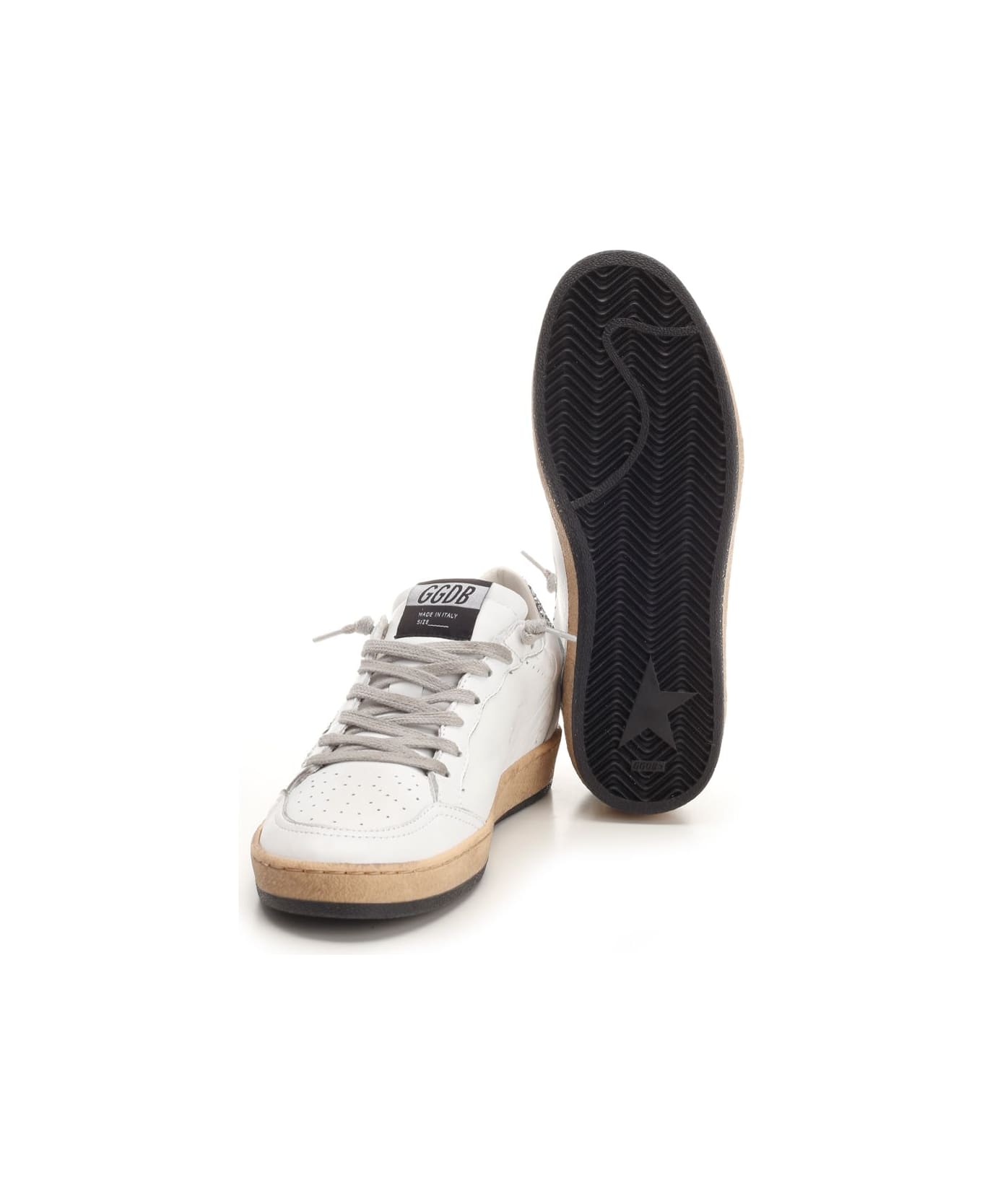 Golden Goose 'ball Star' Sneakers - Silver