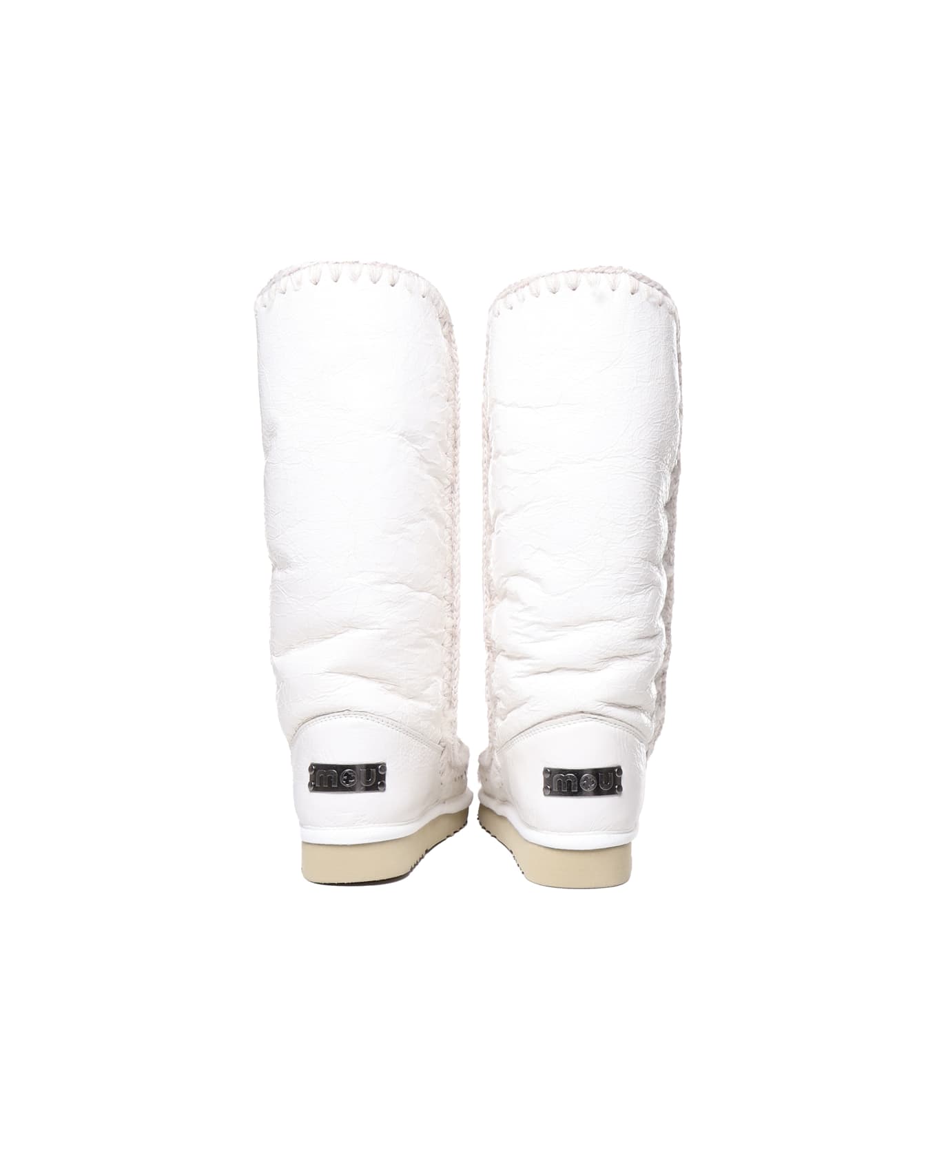 Mou Eskimo 40 Boots In Sheepskin - White ブーツ