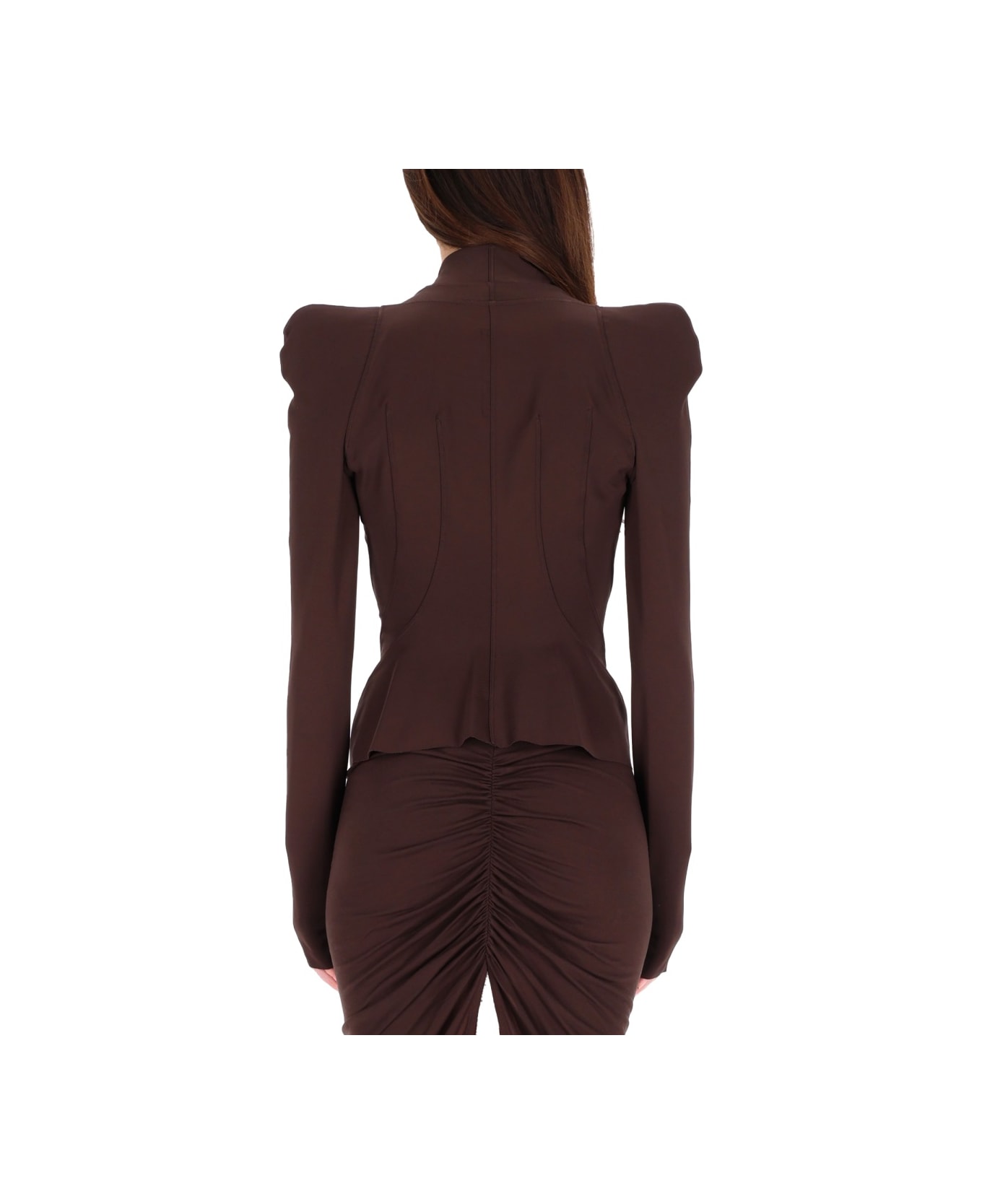 Rick Owens Lilies "princess" Jacket - BROWN
