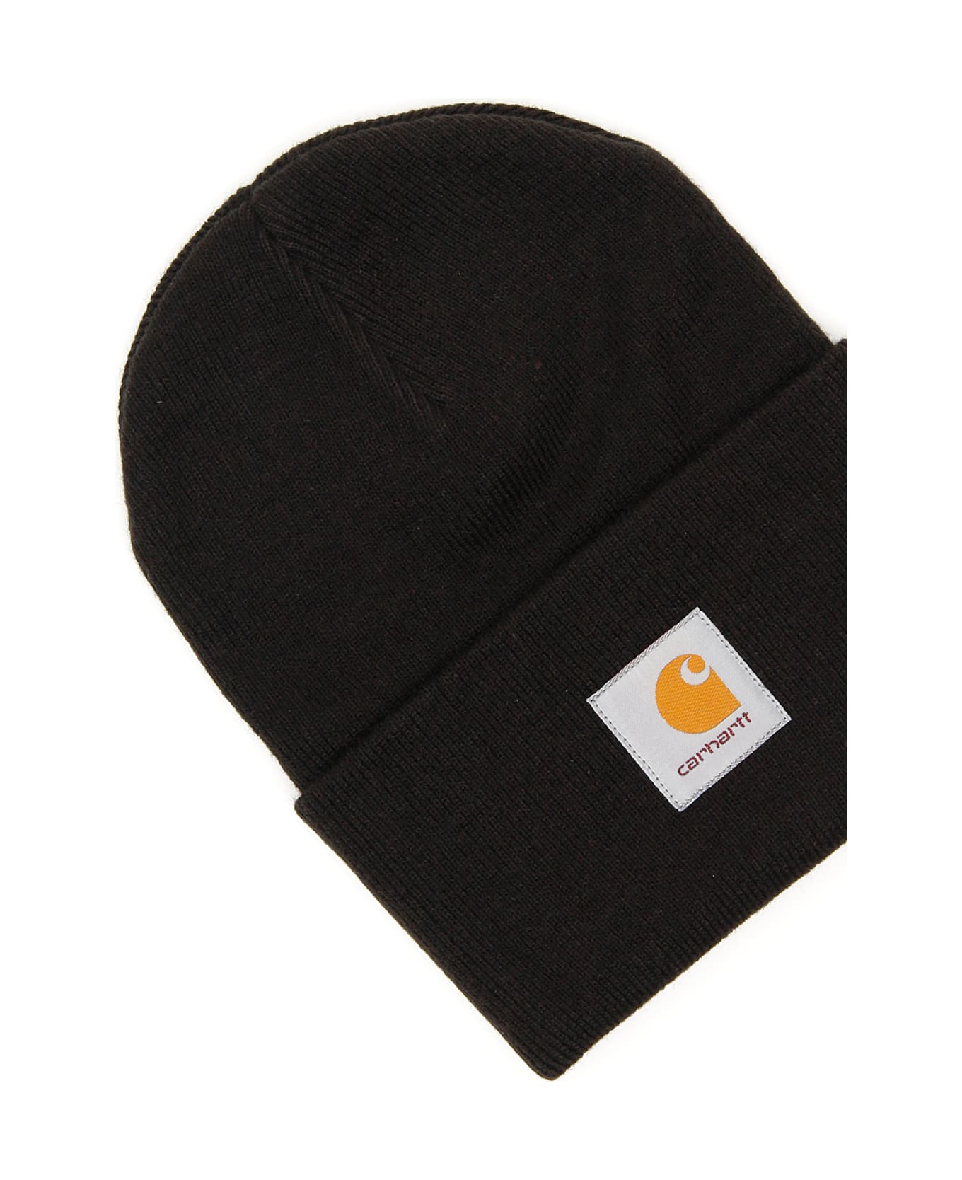 Carhartt Beanie Hat With Logo Patch - Nero 帽子