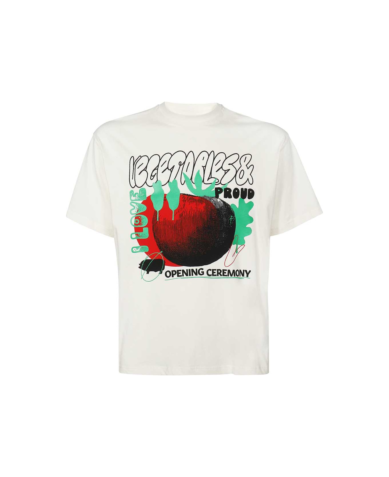 Opening Ceremony Printed Cotton T-shirt - White
