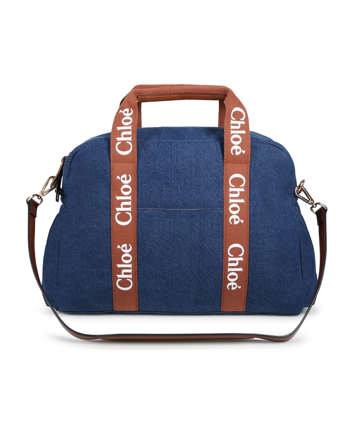 Chloé Borsa Fasciatoio Con Logo - Blue