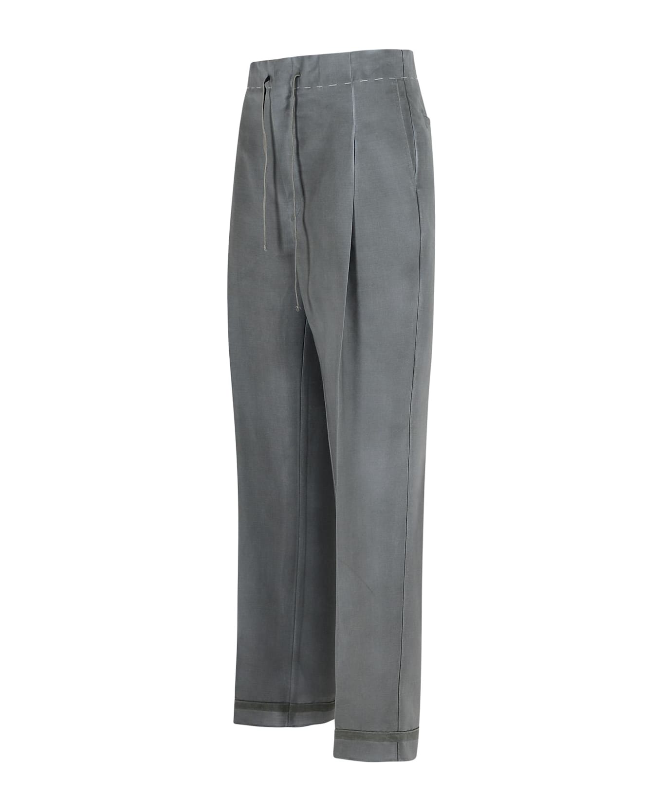 Maison Margiela Grey Mohair Blend Trousers - Grey