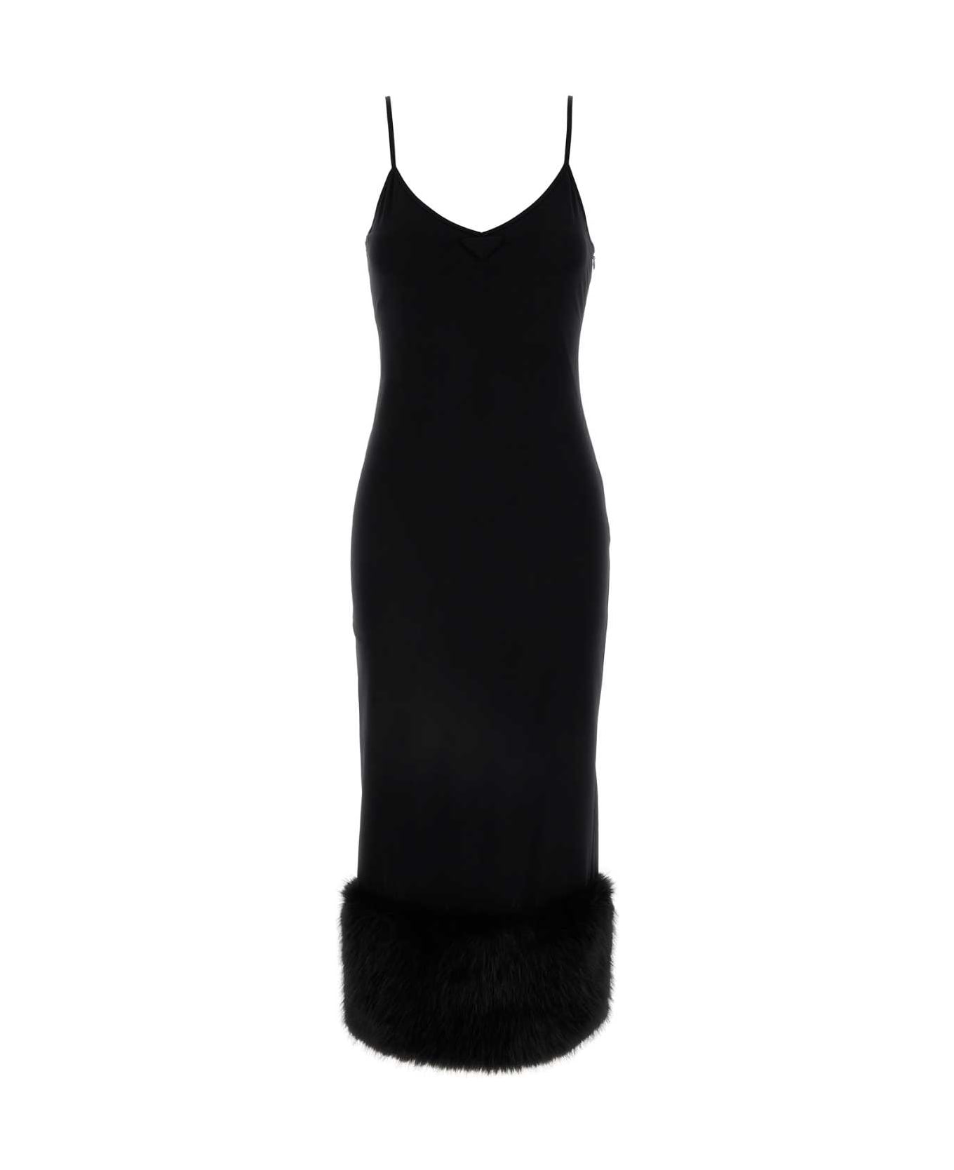 Prada Black Jersey Dress - NERO