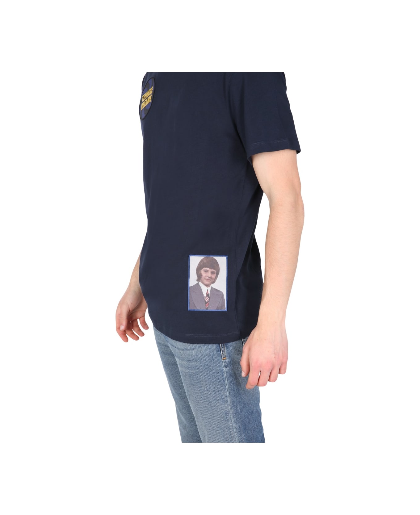 Raf Simons Crew Neck T-shirt - BLUE
