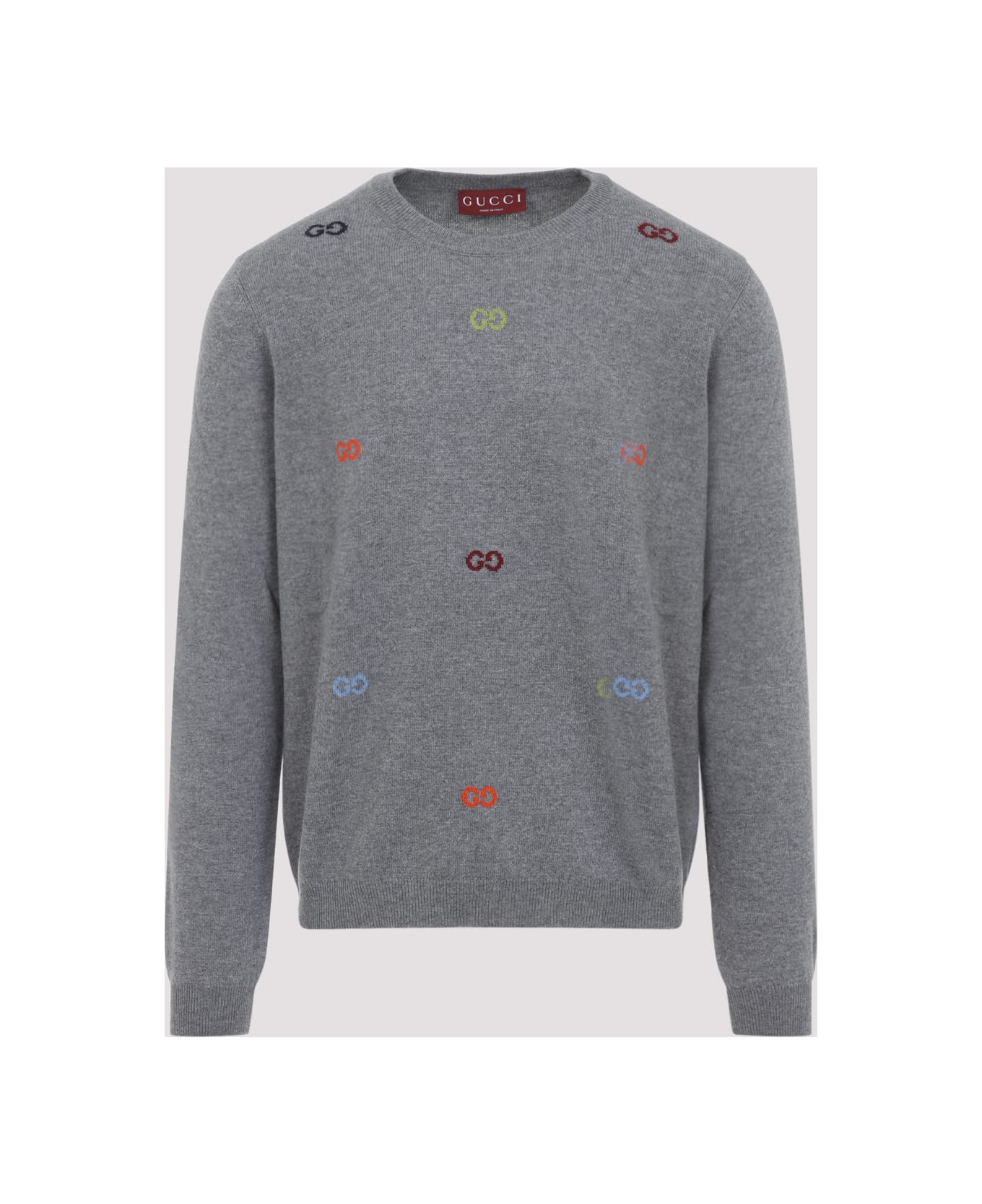Gucci Long Sleeves Crewneck Sweater - Cool Iron