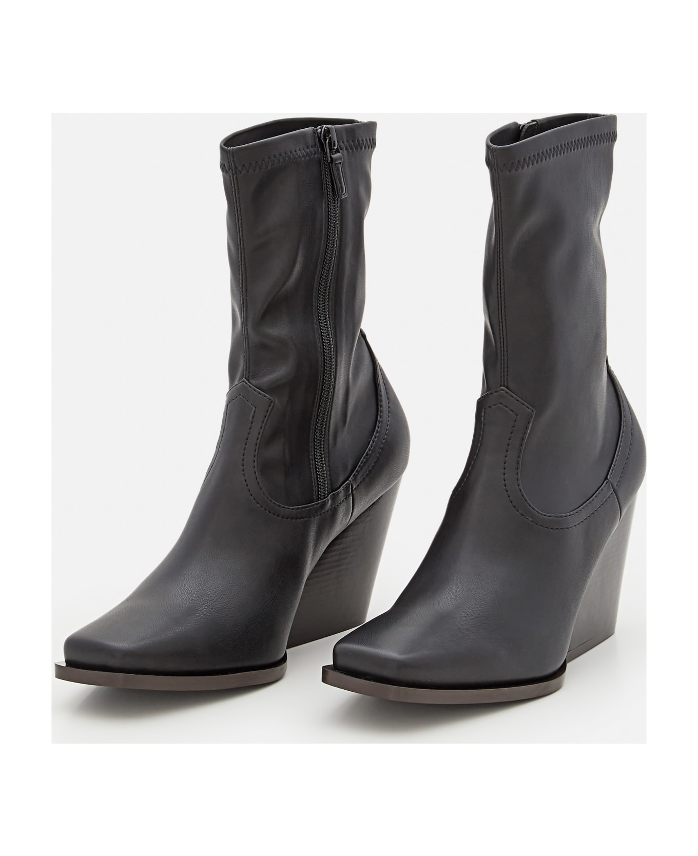 Stella McCartney Stretch Cowboy Boots - Black