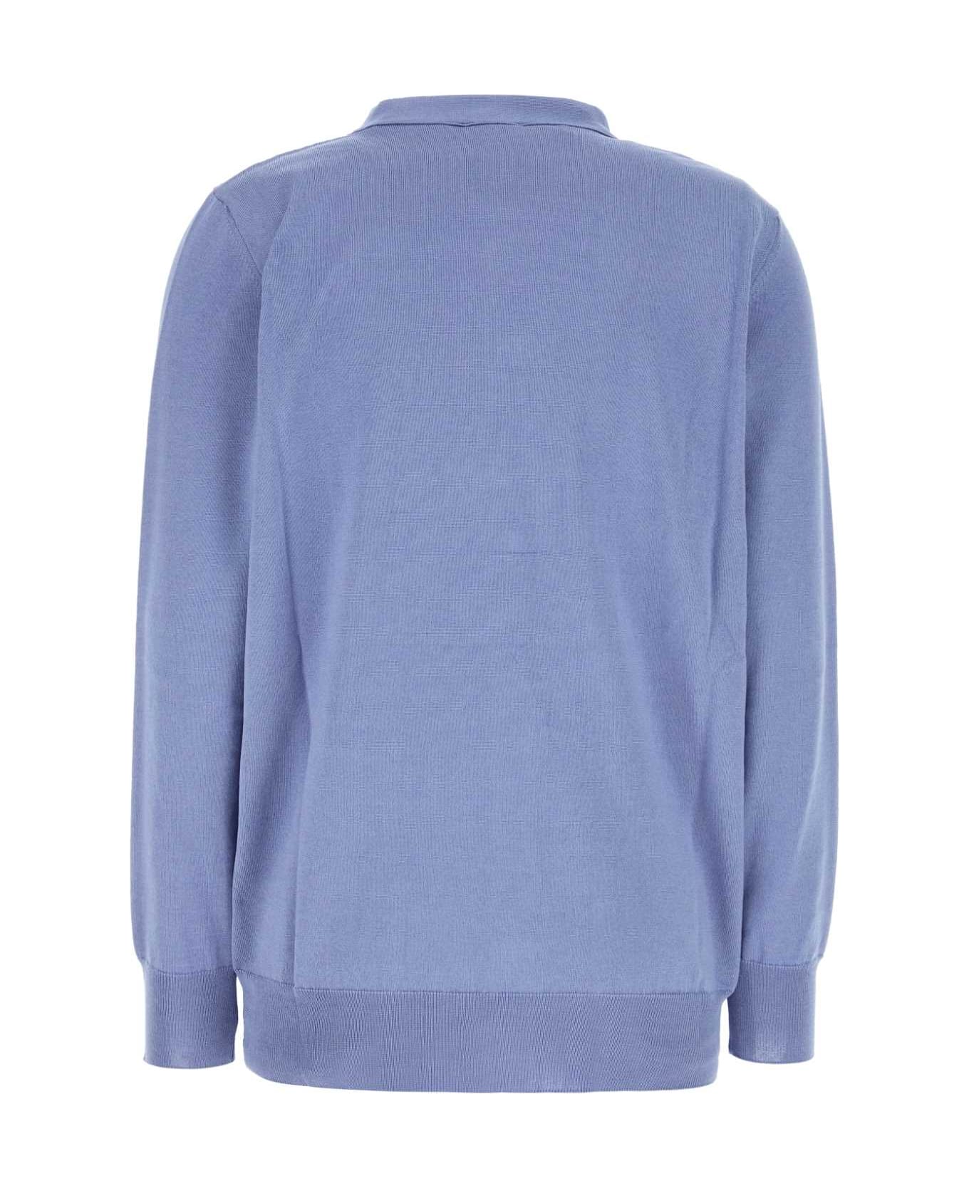 Etro Cerulean Blue Cotton Blend Cardigan - PERVINCA