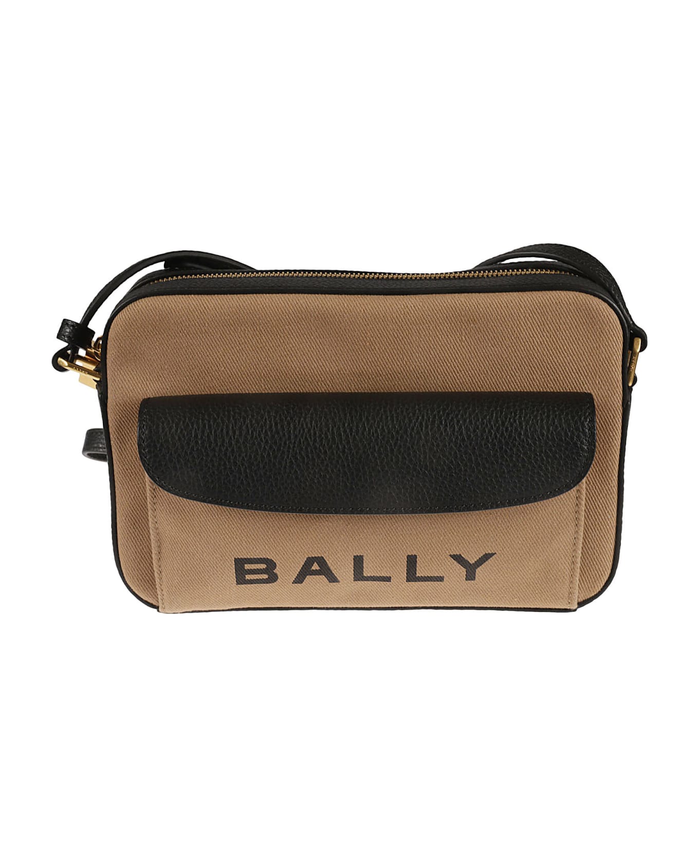 Bally Daniel Shoulder Bag - Sand/black/oro