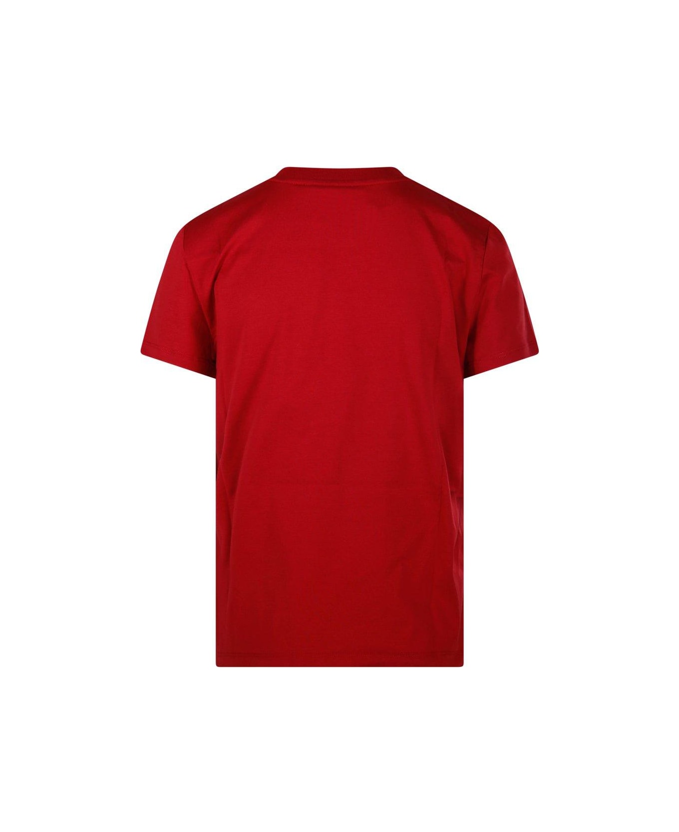 Max Mara Logo Embellished Crewneck T-shirt - Pink