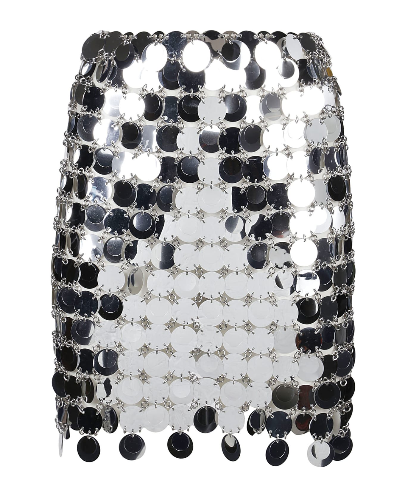 Paco Rabanne Mini Skirt - Silver スカート