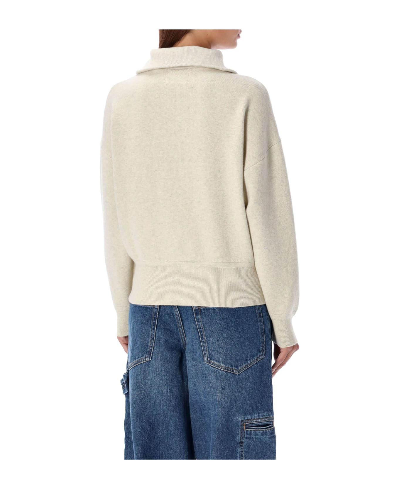 Marant Étoile Axelle Zip Knit - LIGHT GREY