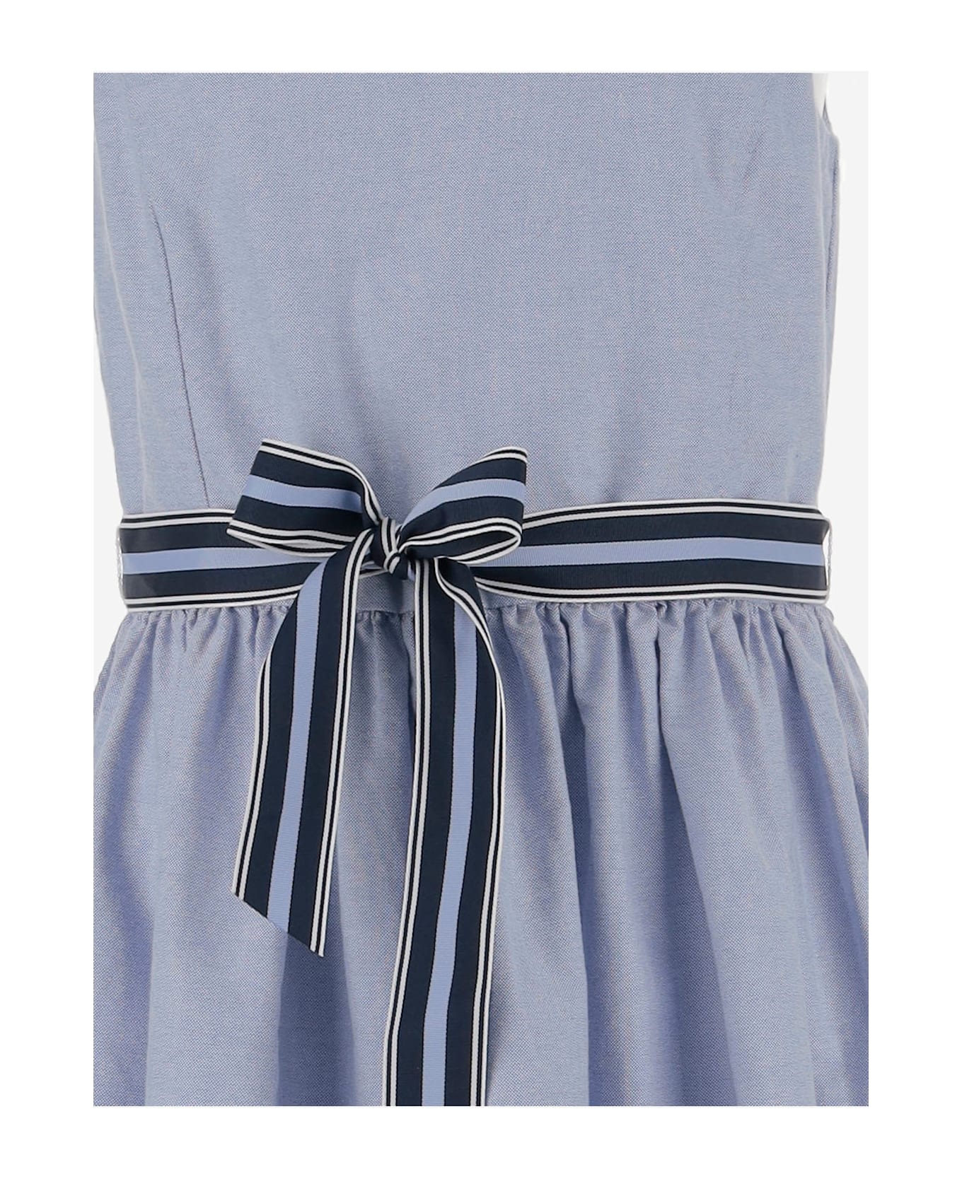 Polo Ralph Lauren Cotton Dress With Logo - Blue