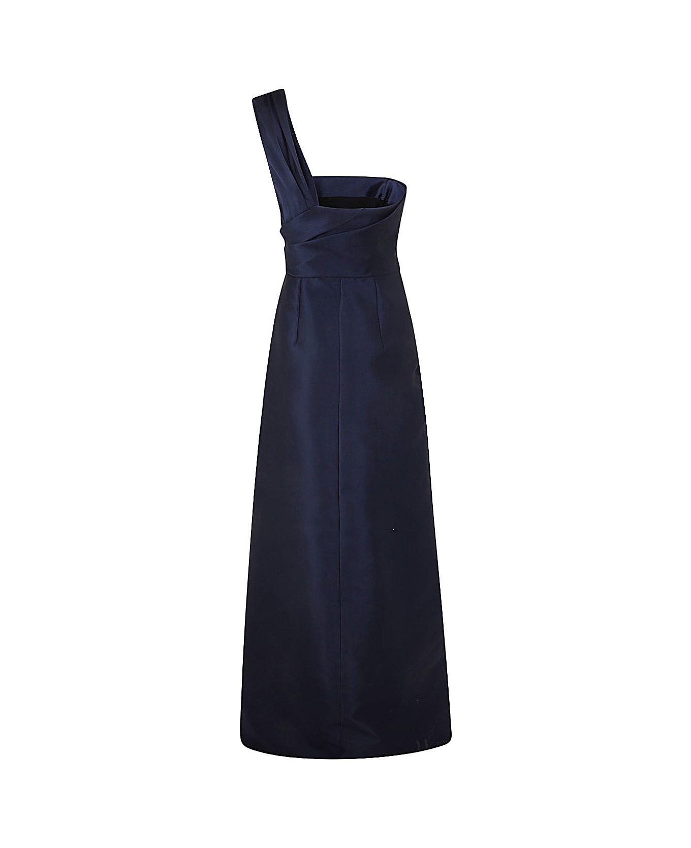 Alberta Ferretti Mikado Long Dress - Blue