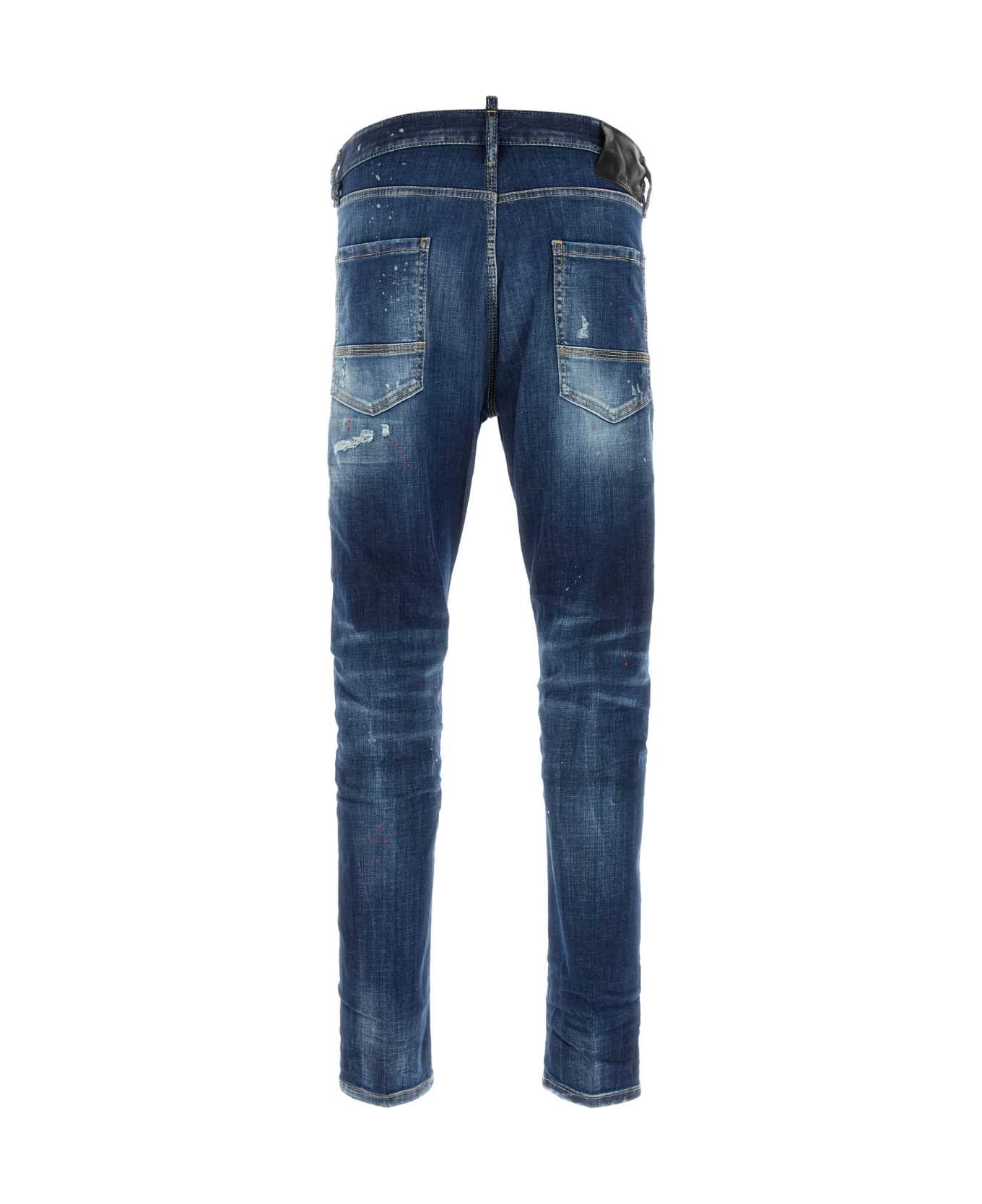 Dsquared2 Stretch Denim Cool Guy Jeans - NAVYBLUE