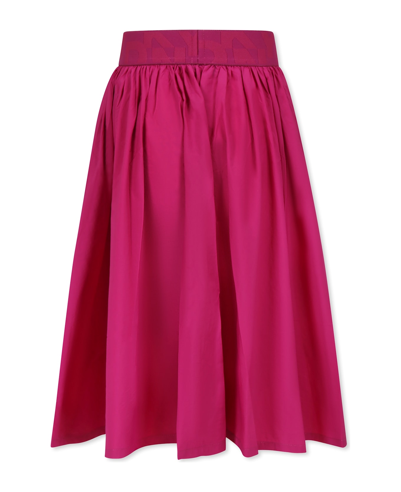 DKNY Fuchsia Skirt For Girl With Logo - Fuchsia
