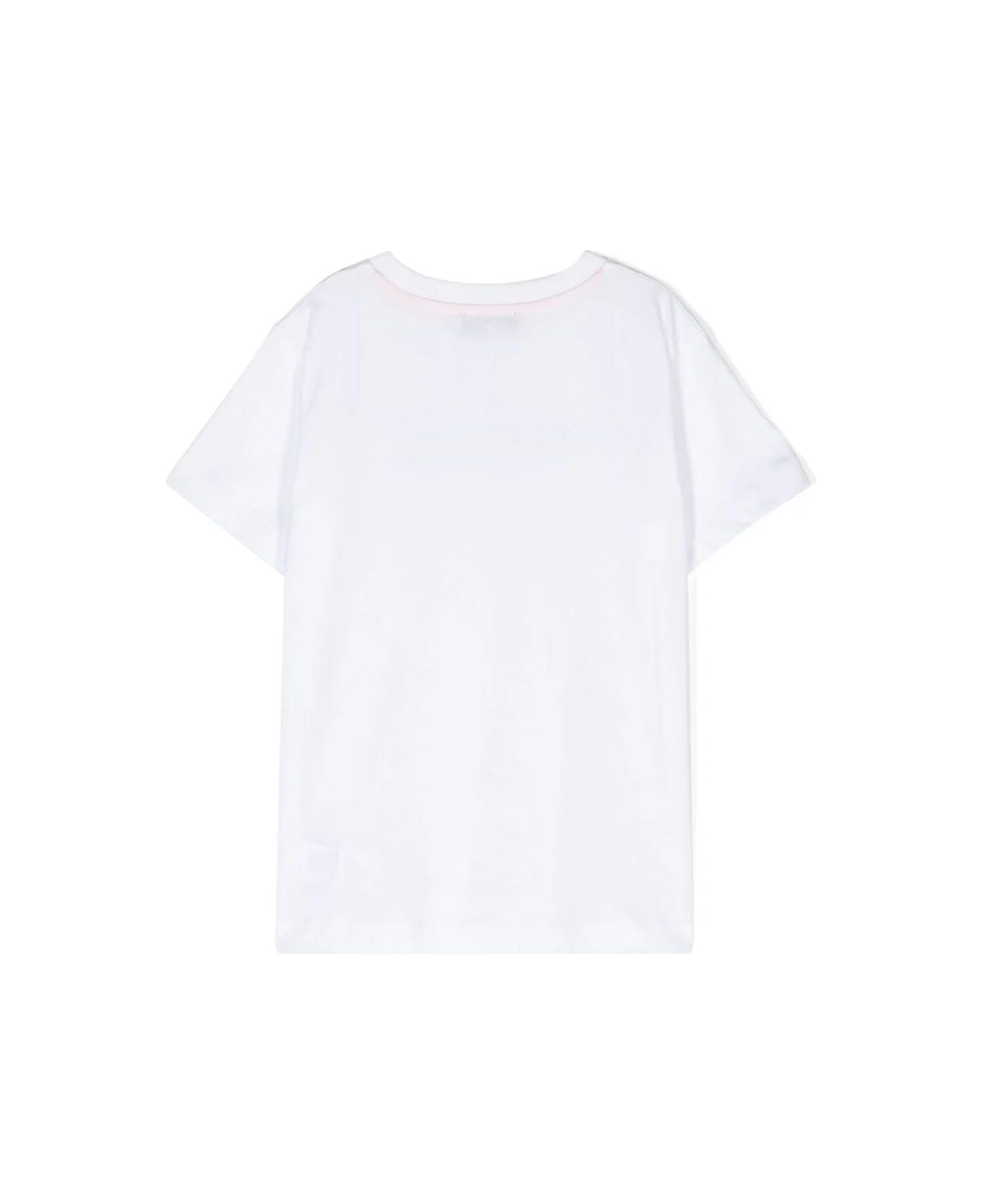 Missoni Kids White T-shirt With Chevron Logo - White